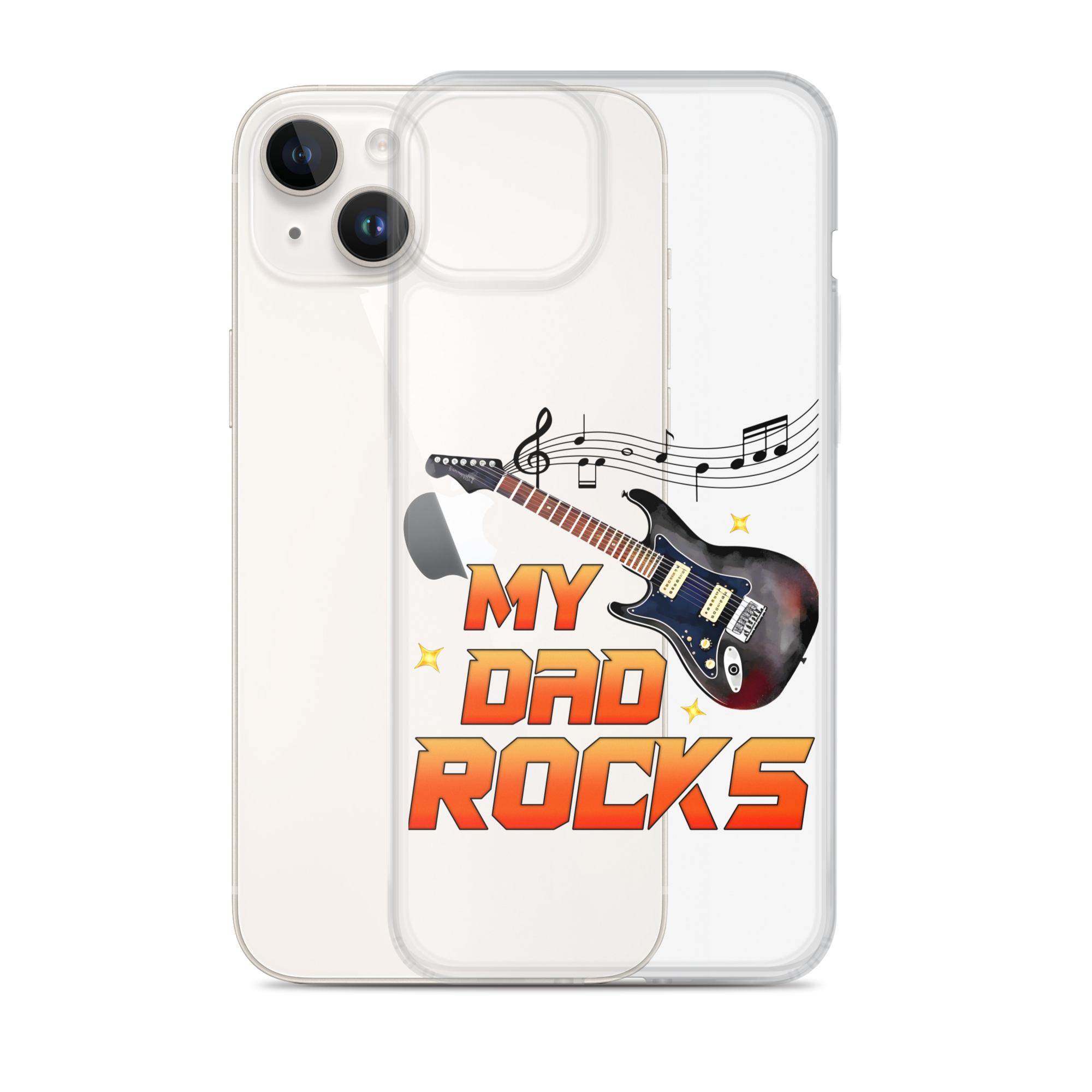 My Dad Rocks Clear Case for iPhone®