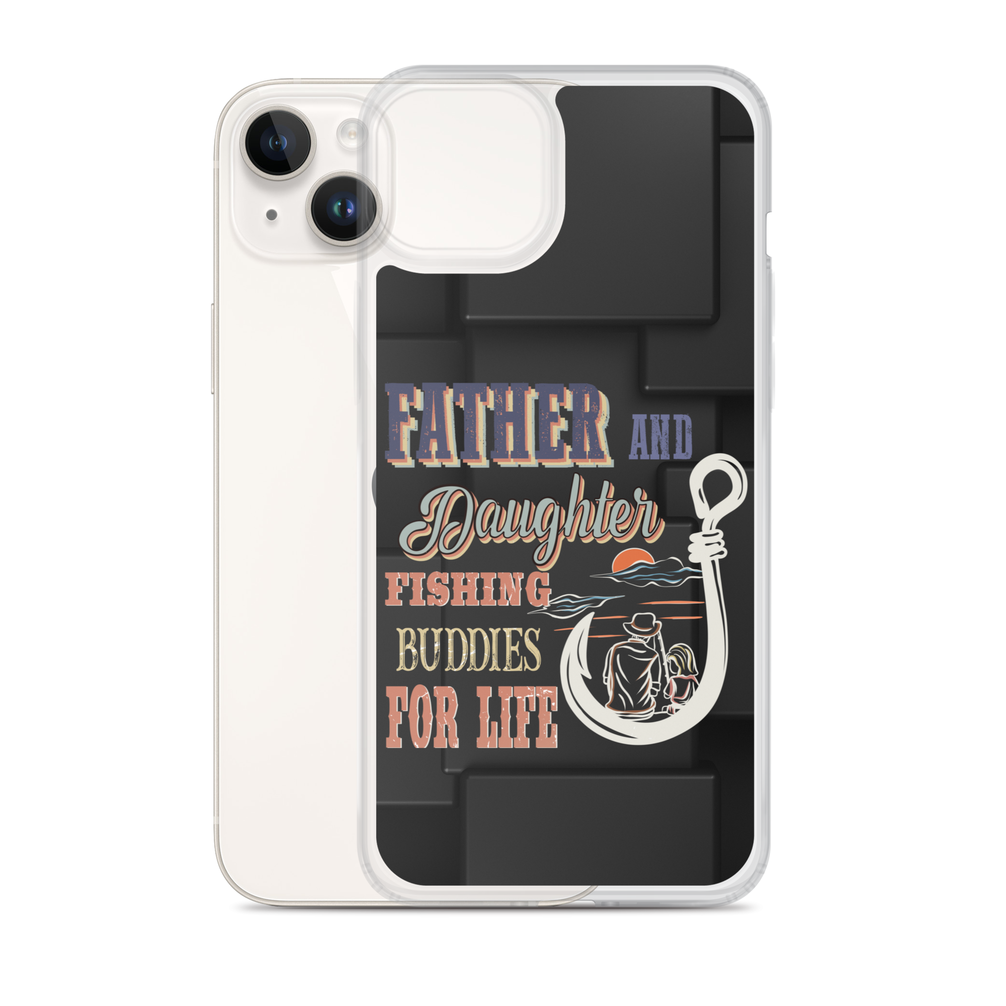 Father And Daughter Fishing Buddies For Life Clear Case for iPhone®