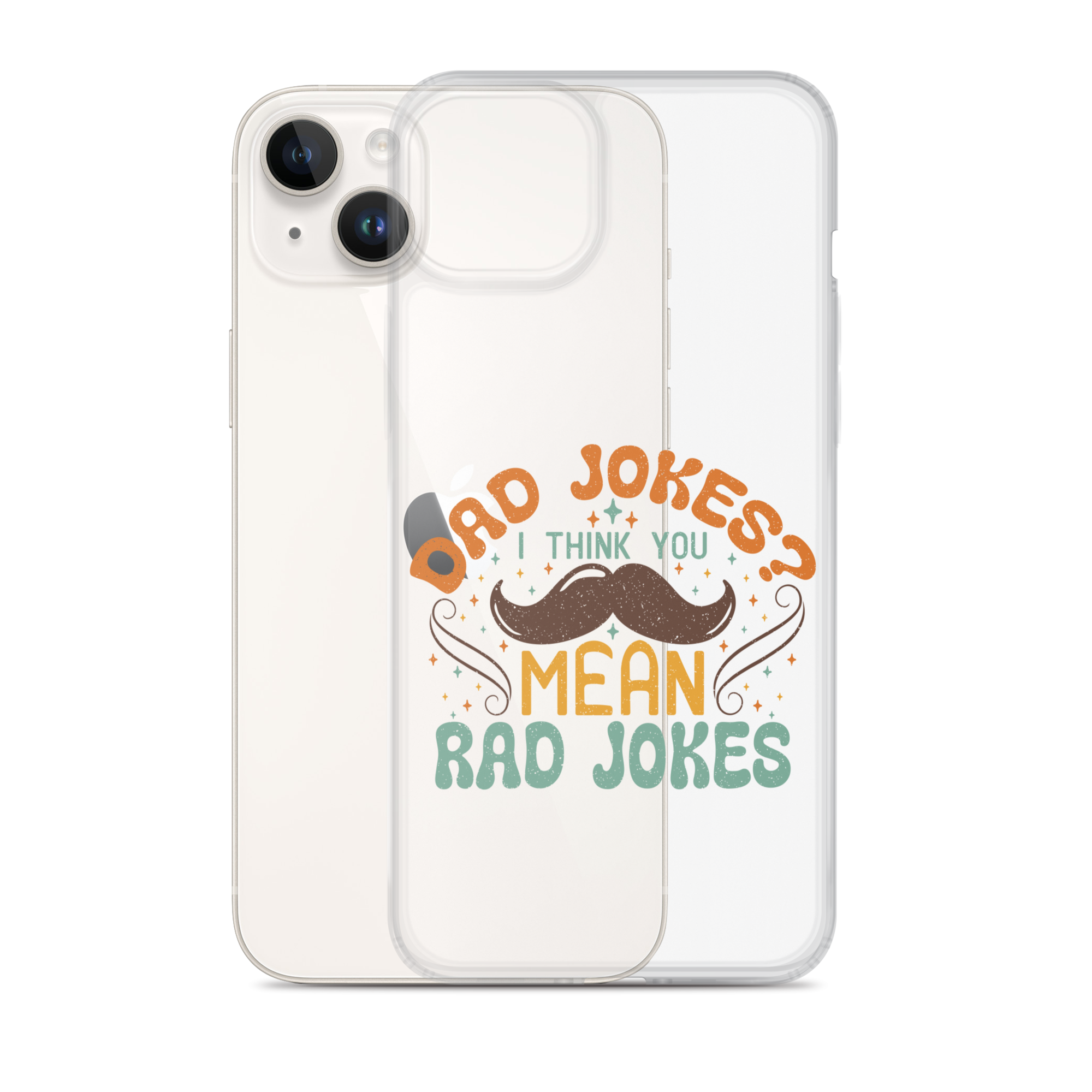 Dad Jokes I Think You Mean You Mean Rad Jokes Clear Case for iPhone®