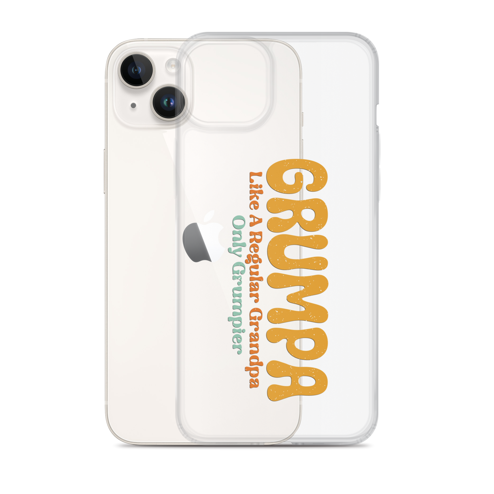 Grumpa Like A Regular Grandpa Only Geumpier Clear Case for iPhone®