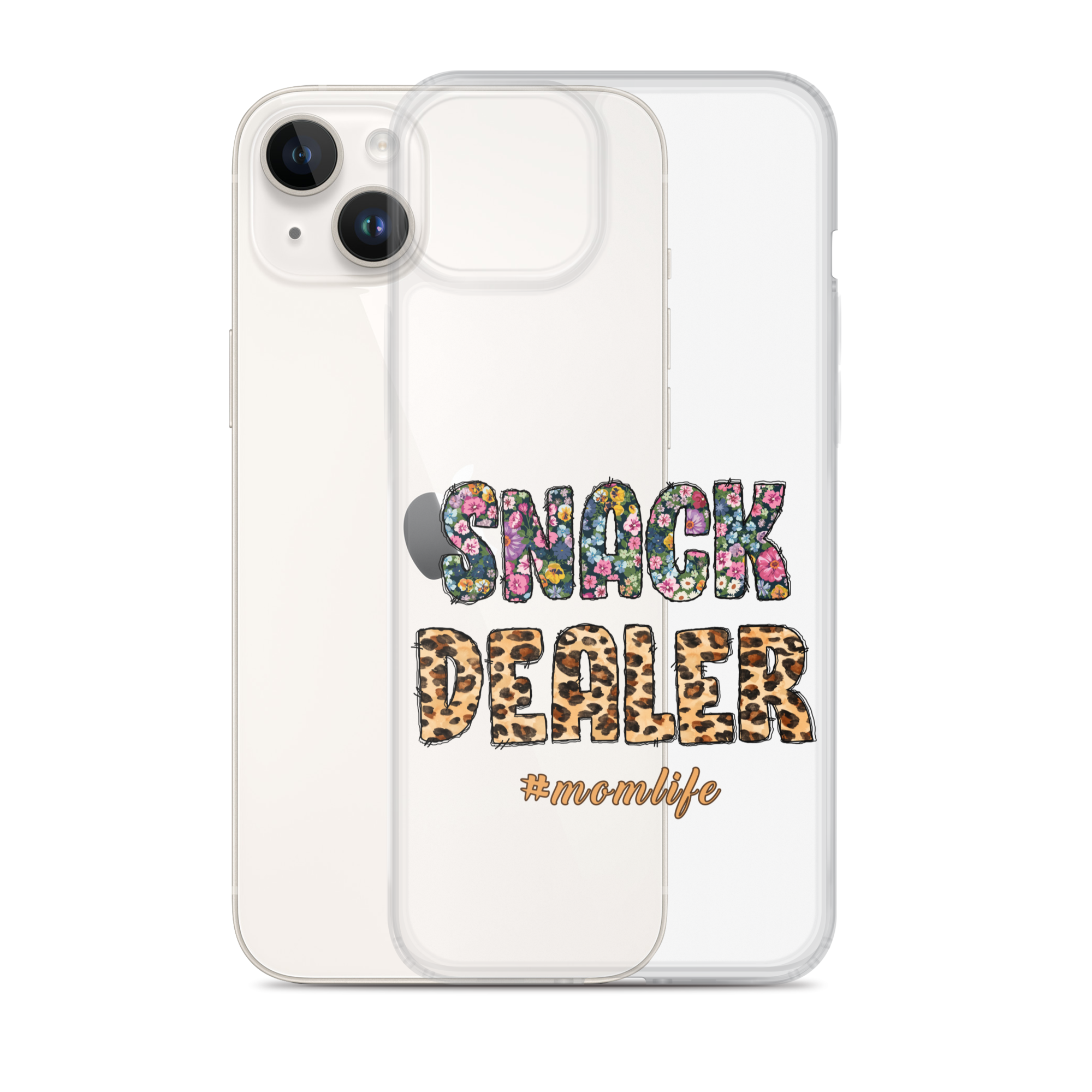 Snack Dealer #Momlife Clear Case for iPhone®