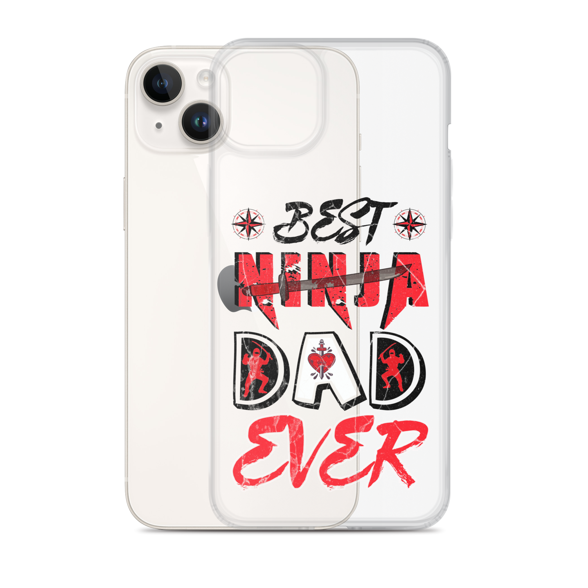 Best Ninja Dad Ever Clear Case for iPhone®