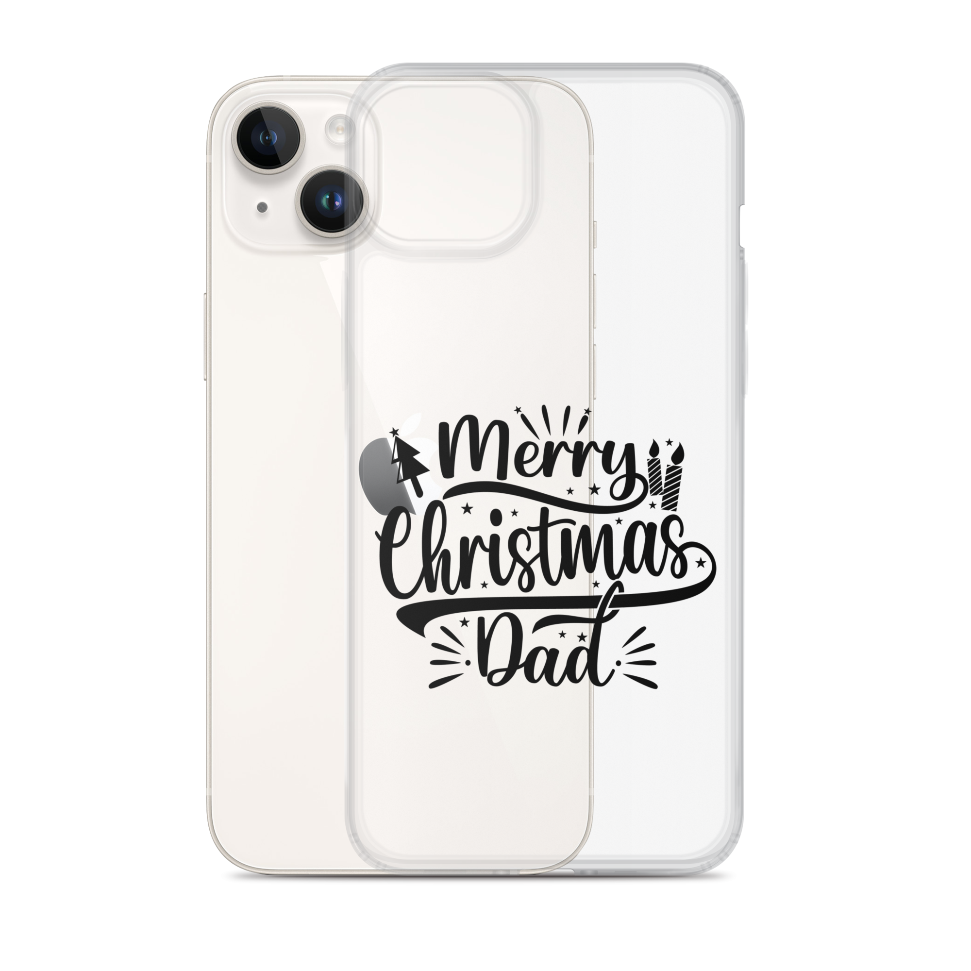 Merry Christmas Dad Clear Case for iPhone®