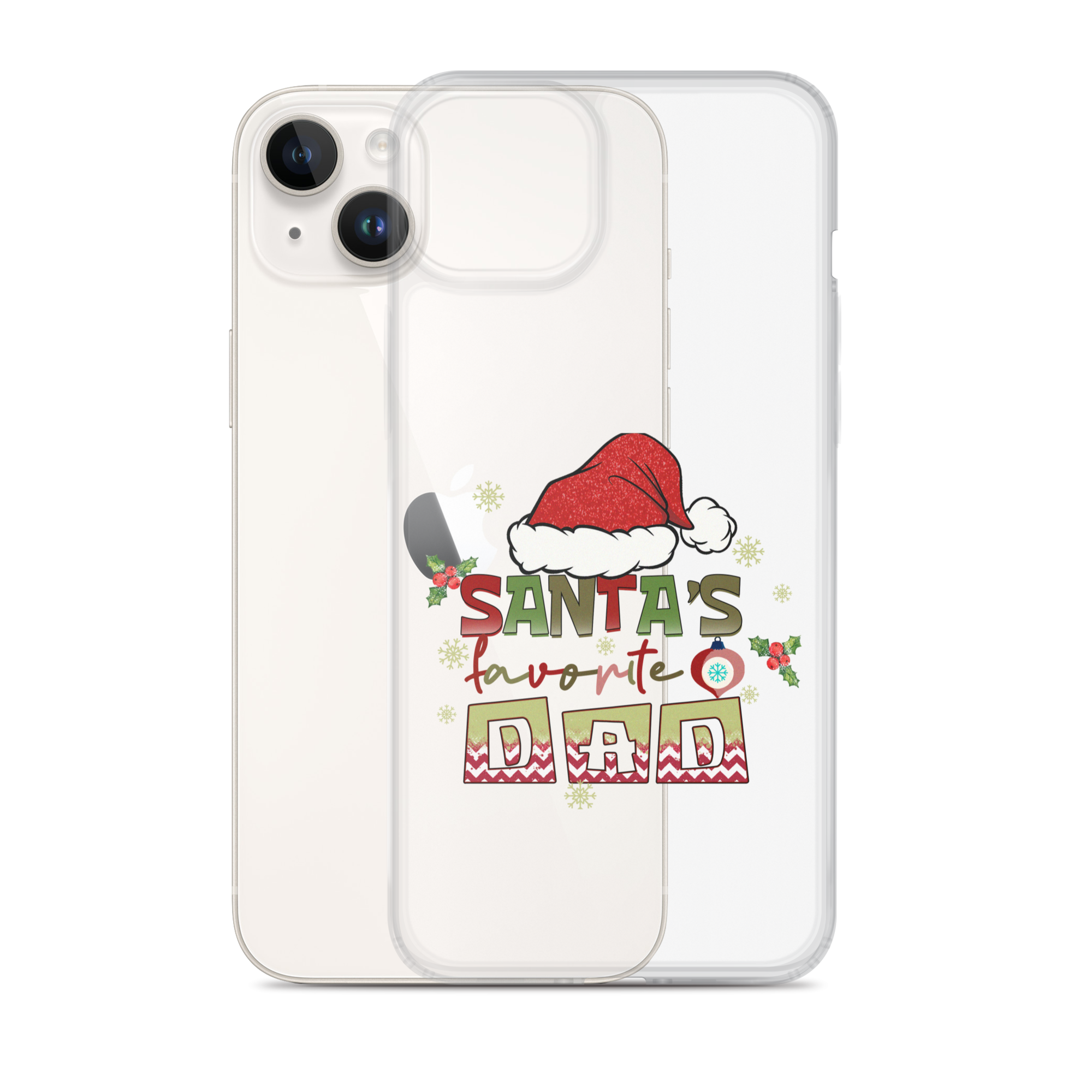 Santa's Favorite Dad Clear Case for iPhone®