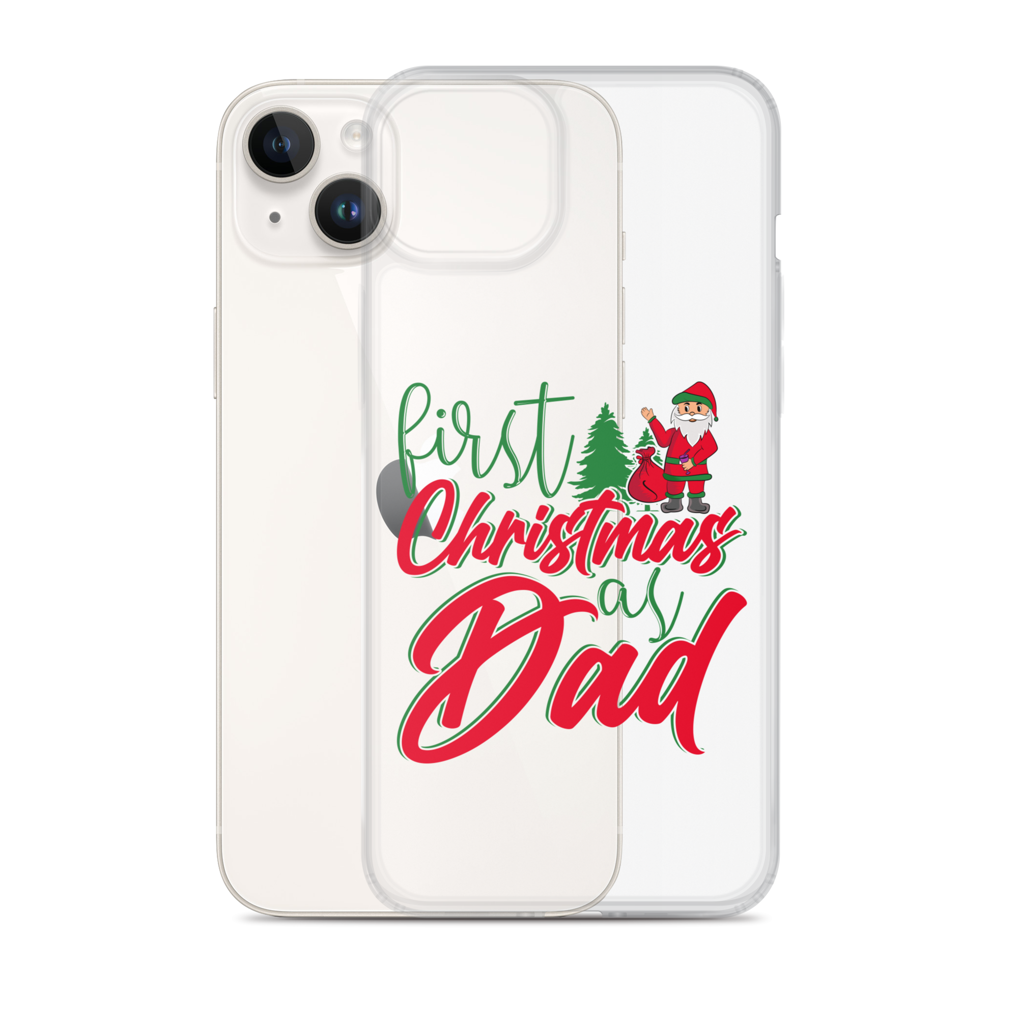 First Christmas As Dad Clear Case for iPhone®