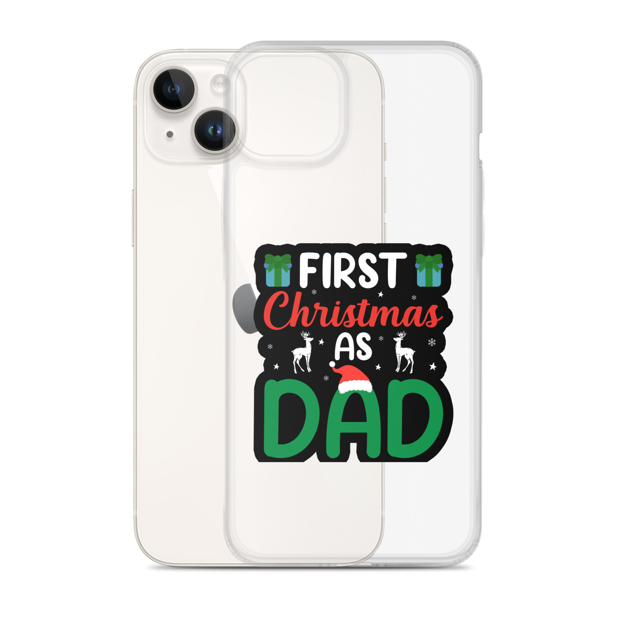 First Christmas As Dad Clear Case for iPhone®