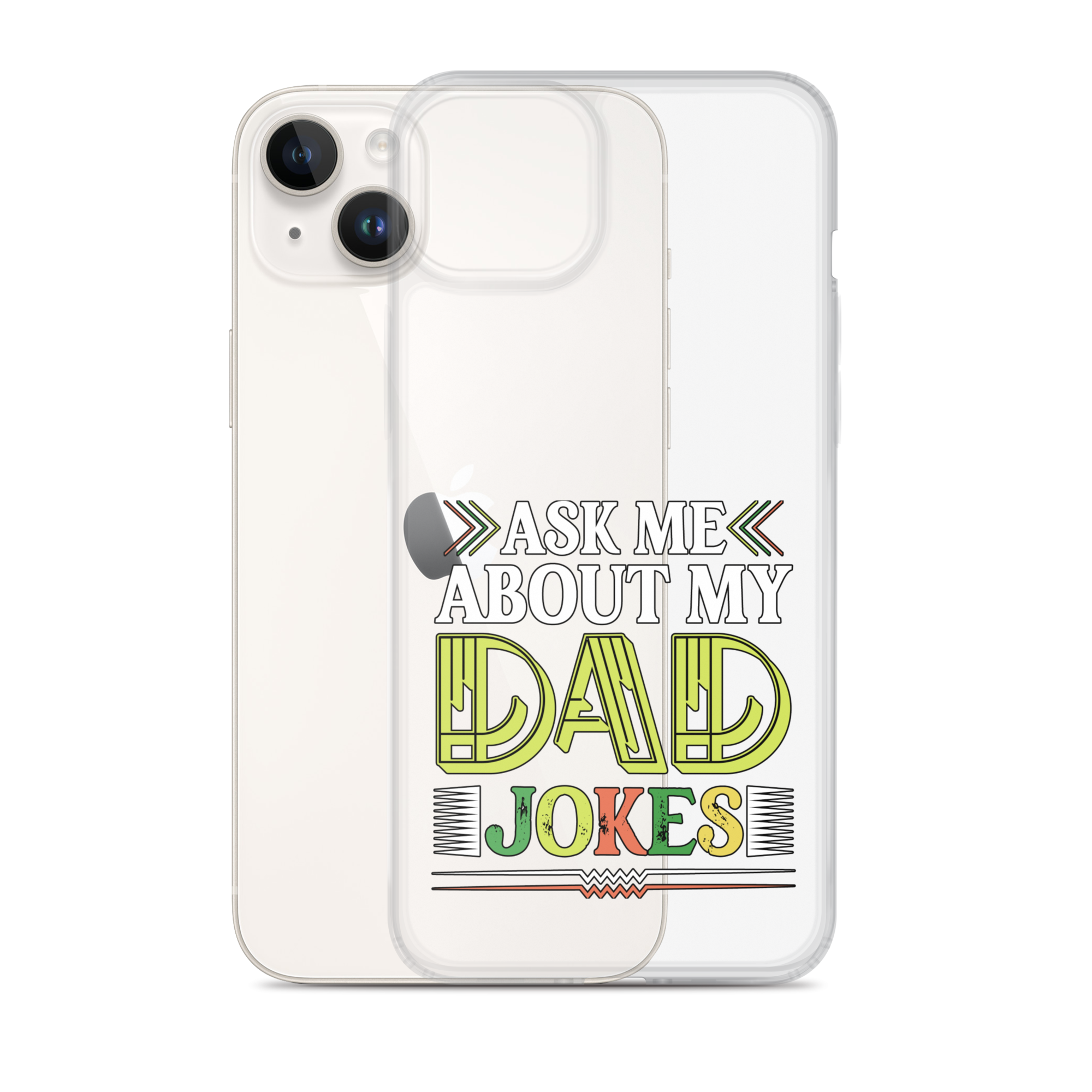 Ask Me About My Dad Jokes Clear Case for iPhone®