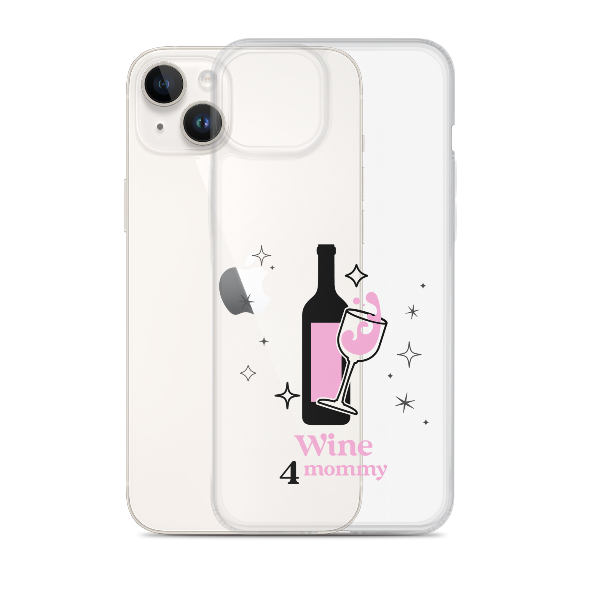 Wine For Mommy Clear Case for iPhone®