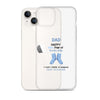 Dad Happy New Pair Of Socks Day I Can't Think Of Anyone More Deserving Clear Case for iPhone®