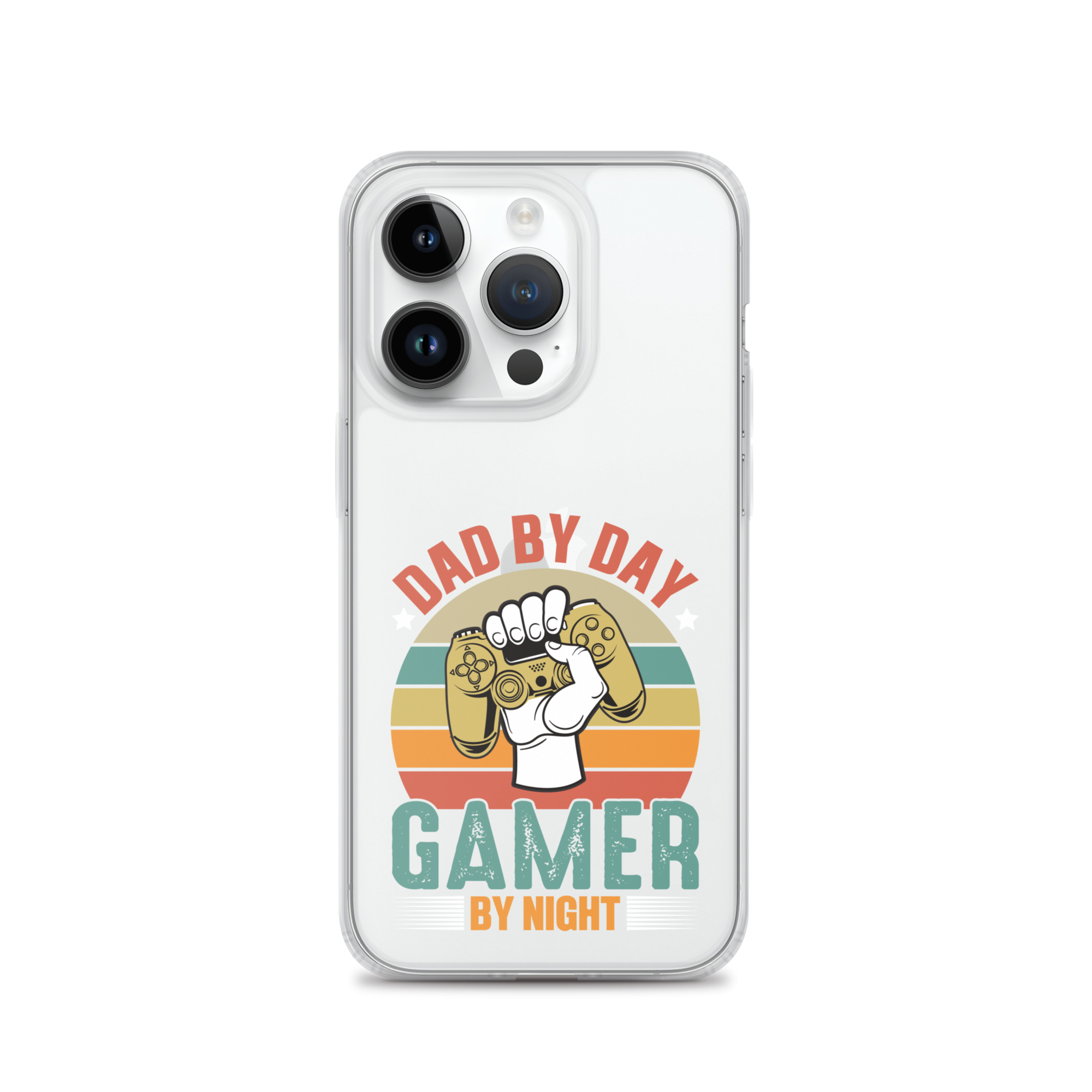 Dad By Day Gamer By Night Clear Case for iPhone®