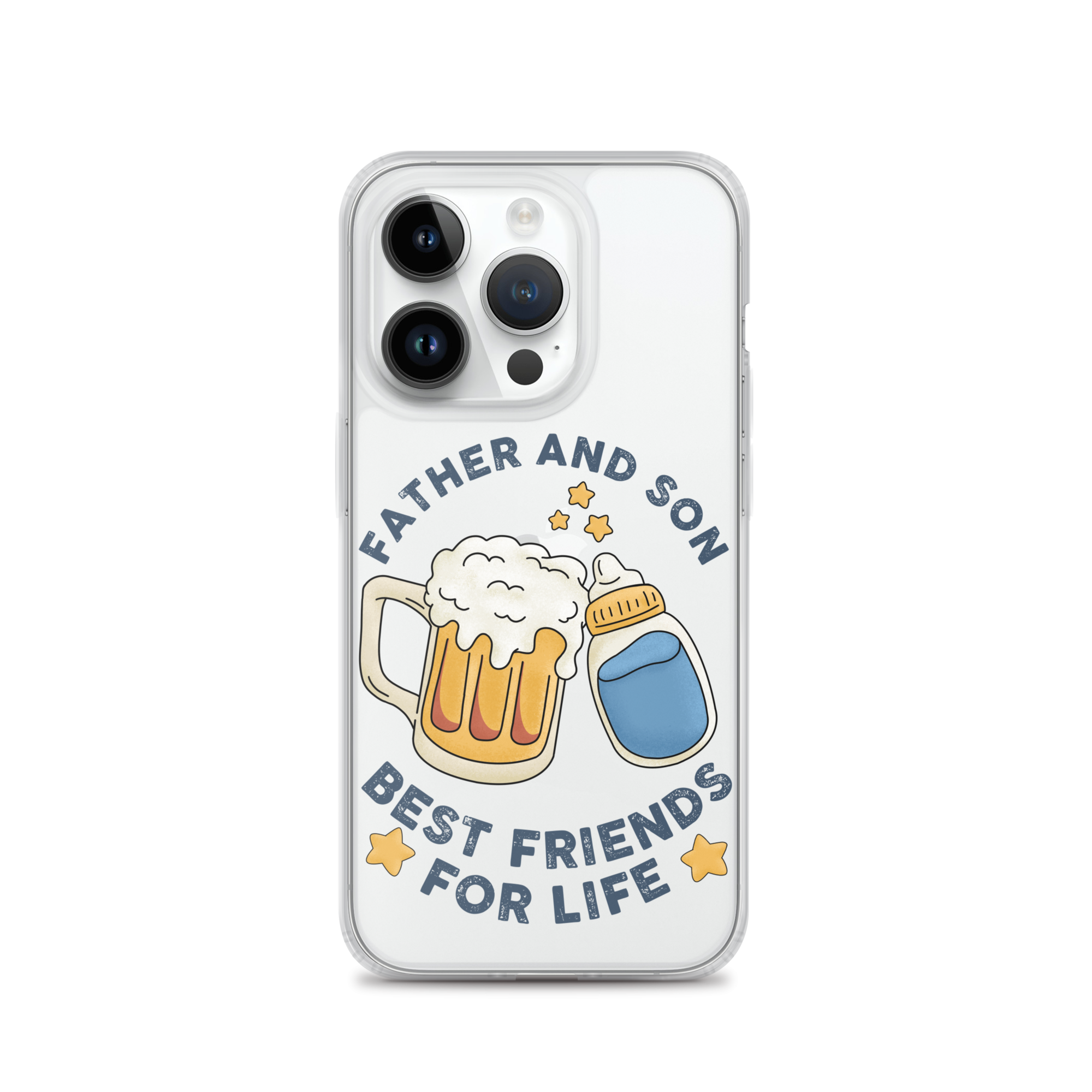 Father And Son Best Friends For Life Clear Case for iPhone®