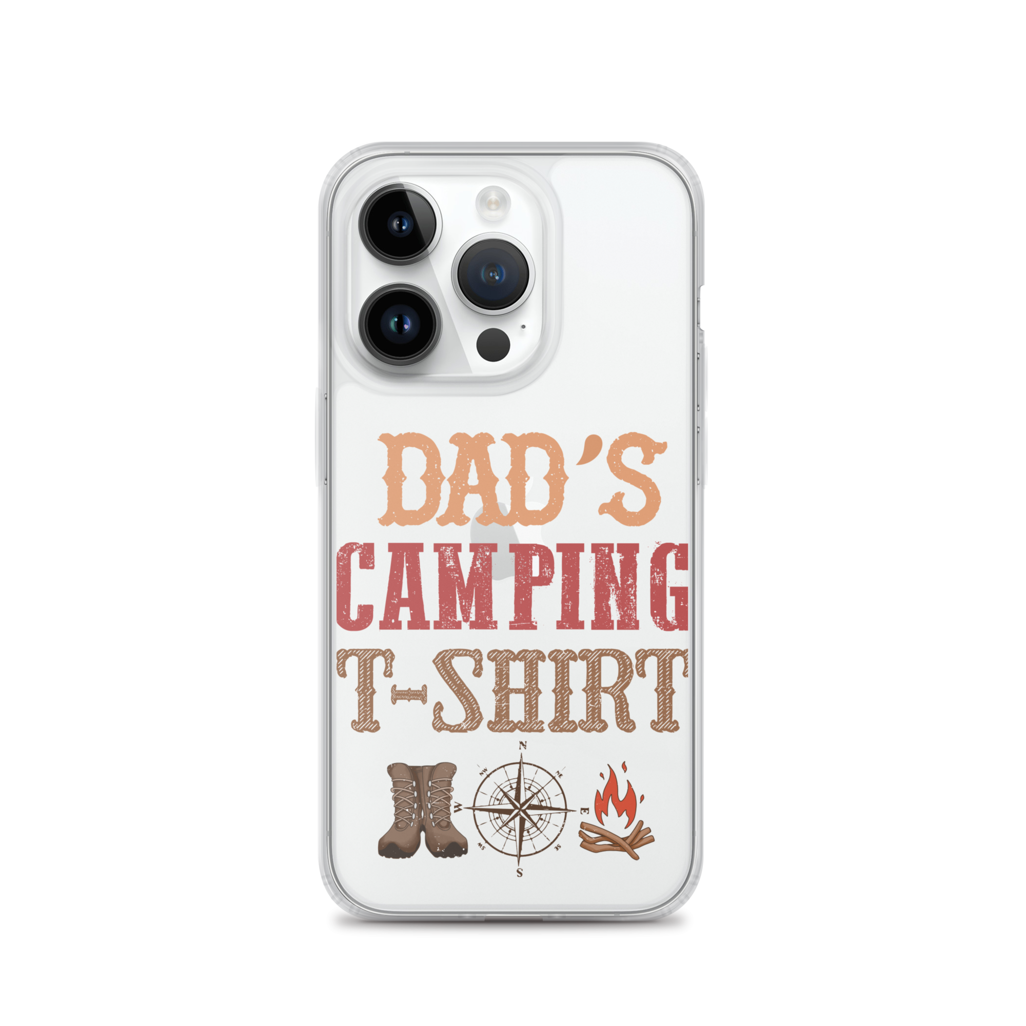 Dad's Camping T-Shirt Clear Case for iPhone®