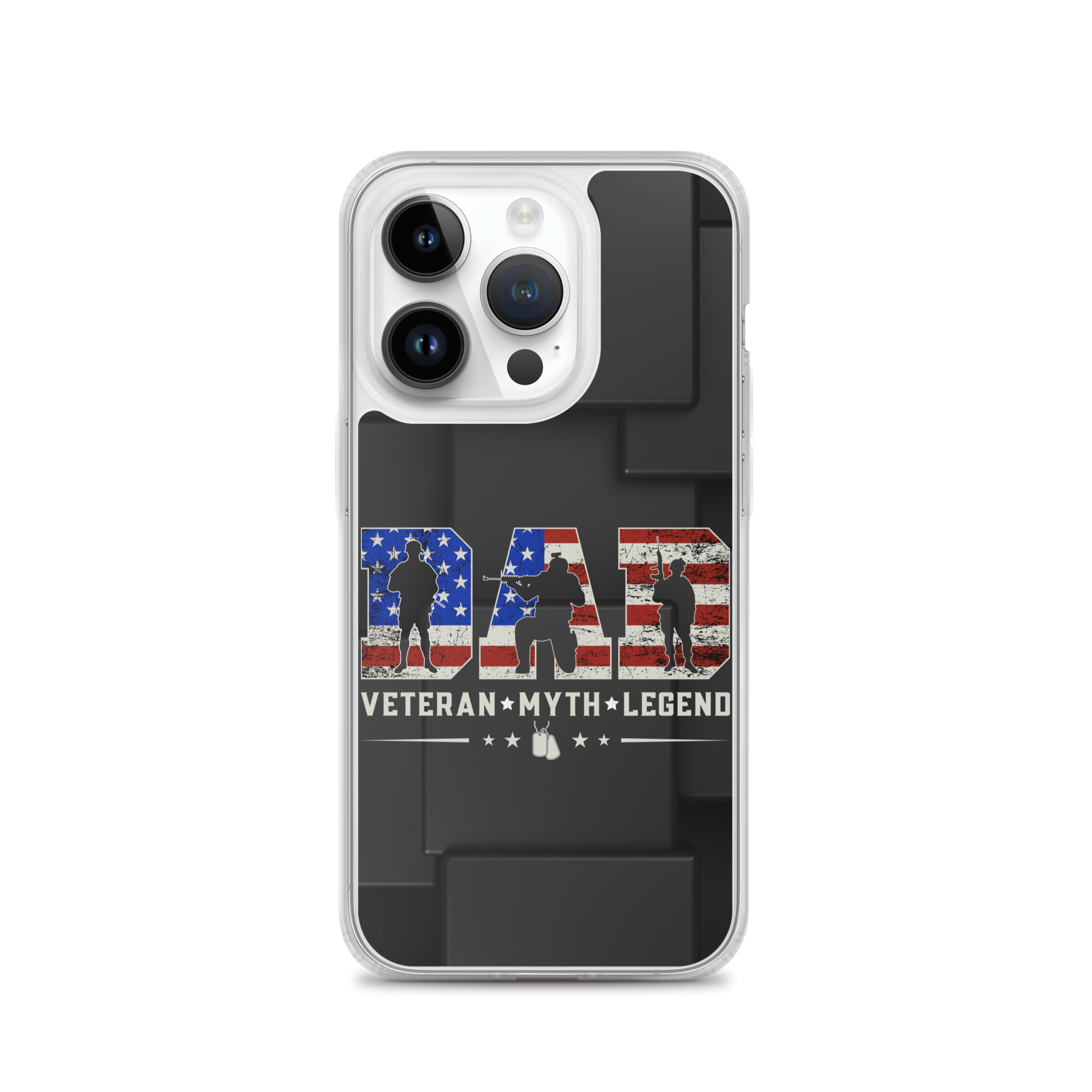 Dad Veteran Myth Legend Clear Case for iPhone®