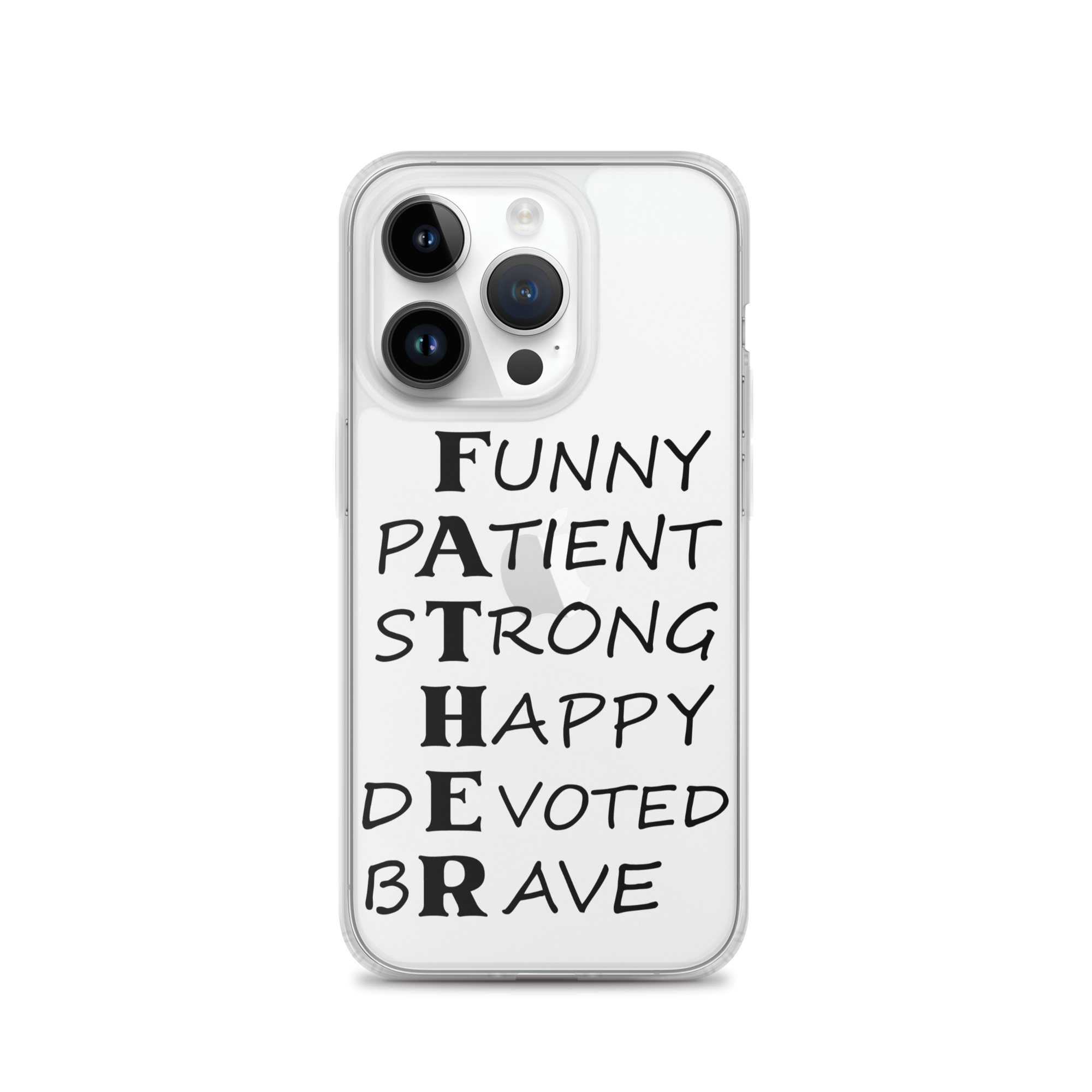 Funny Patient Strong Happy Devoted Brave Clear Case for iPhone®