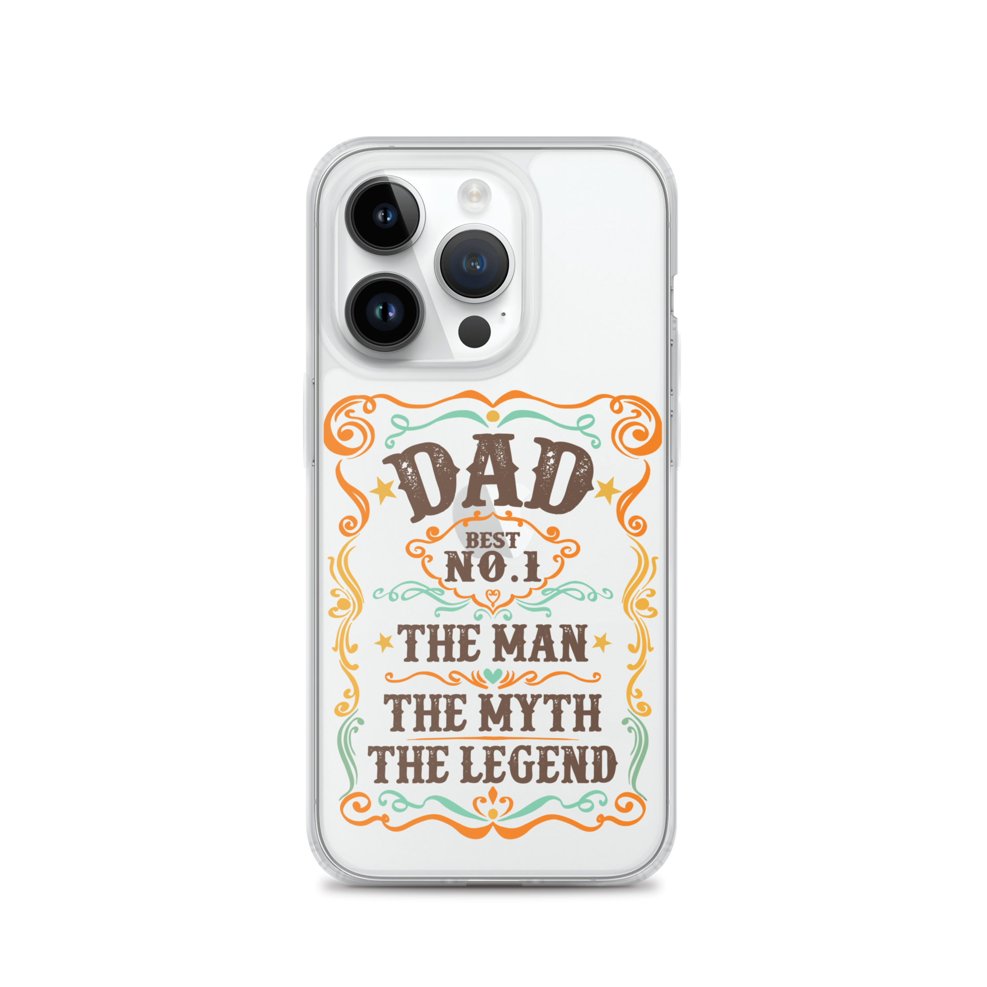 Dad Best Number 1 The Man The Myth The Legend Clear Case for iPhone®