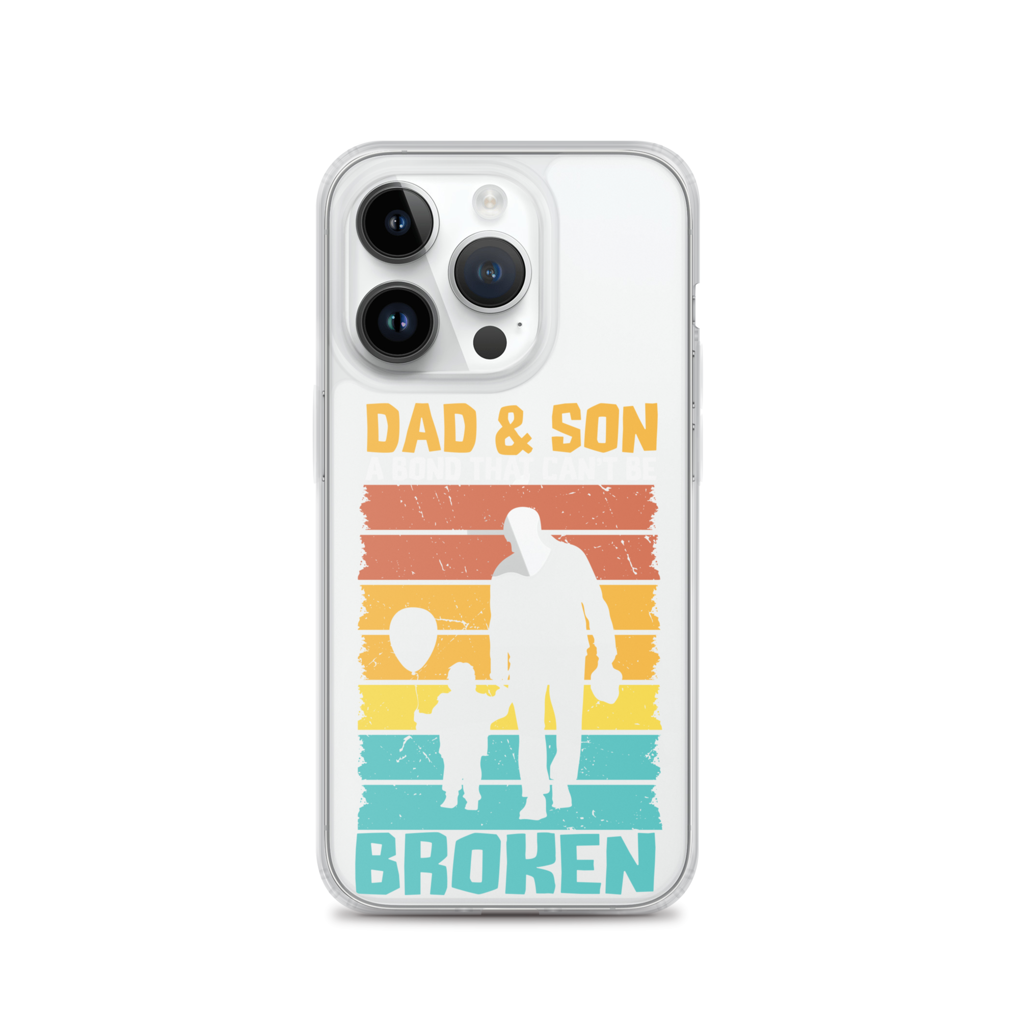 Dad And Son A Bond that can't Be Broken Clear Case for iPhone®