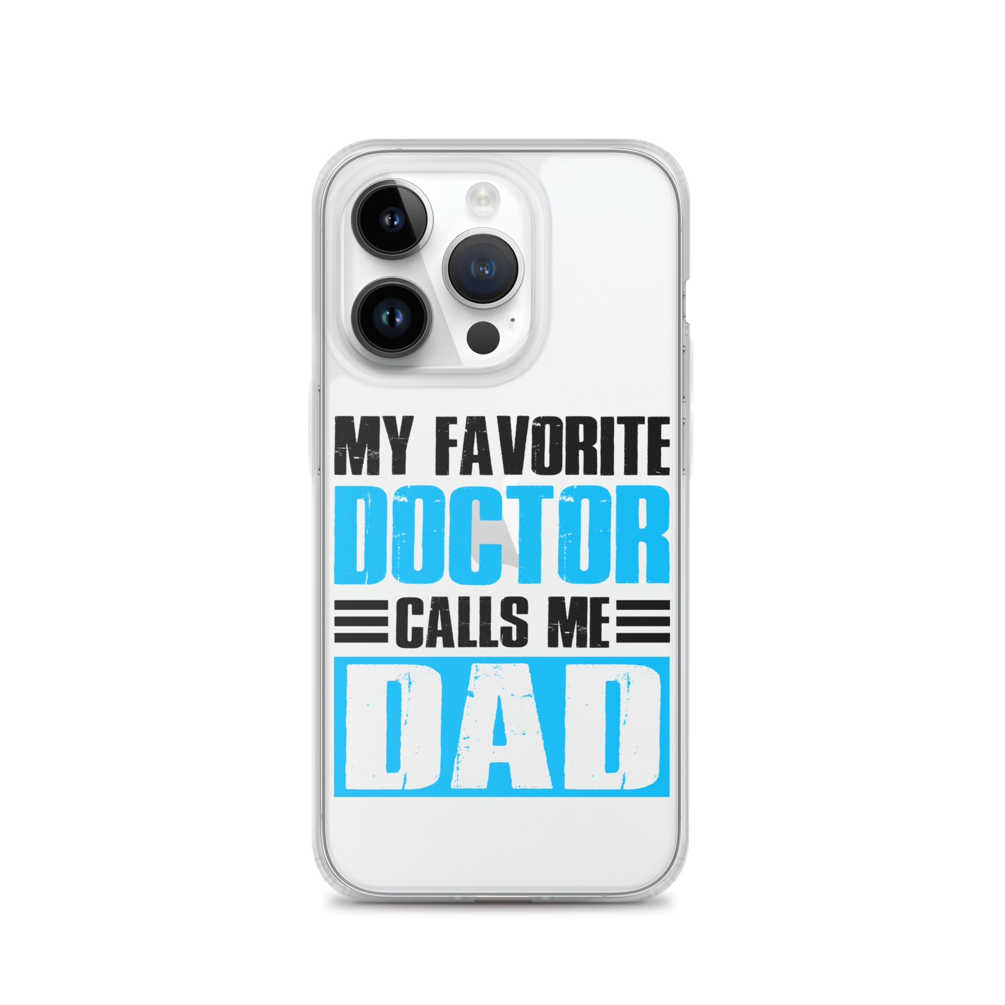 Mer Dad Don't Mess With My Mermaid Clear Case for iPhone®