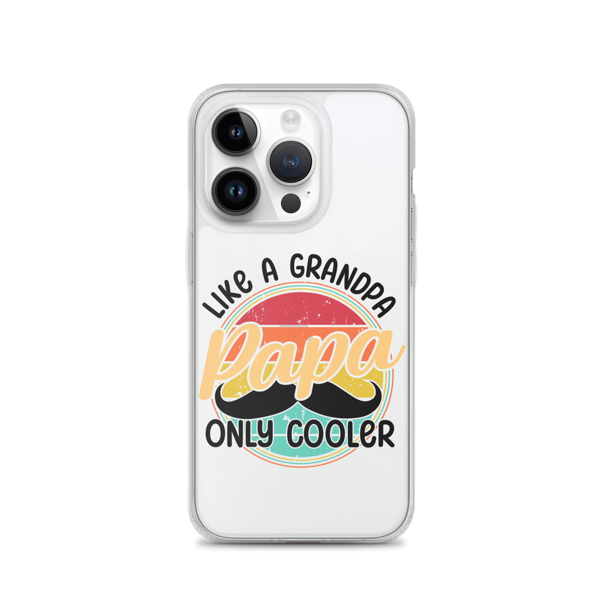 Papa Like A Grandpa Only Cooler Clear Case for iPhone®