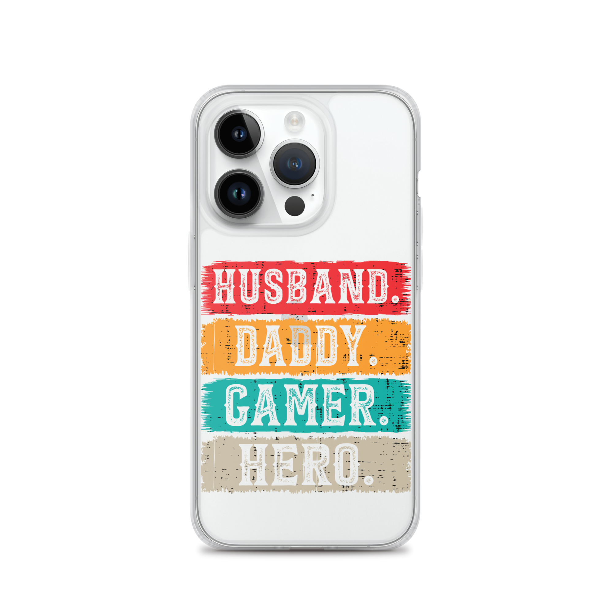 Husband, Daddy, Gamer, Hero Clear Case for iPhone®