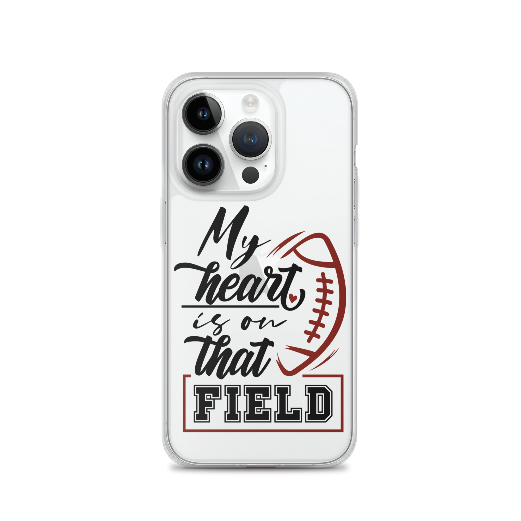 My Heart Is On That Field Clear Case for iPhone®