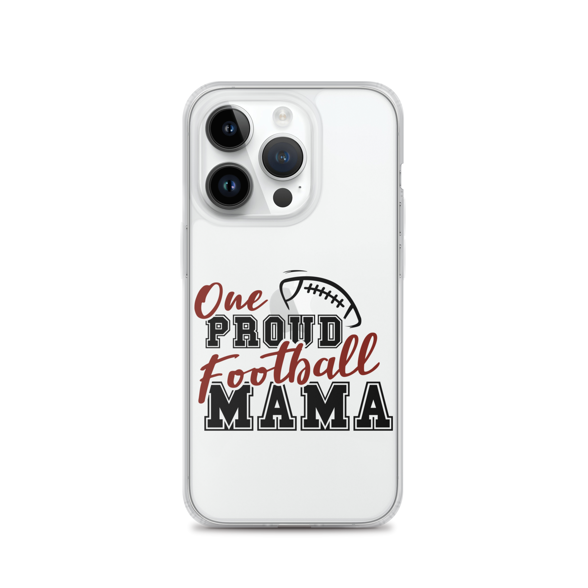 One Proud Football Mom Clear Case for iPhone®