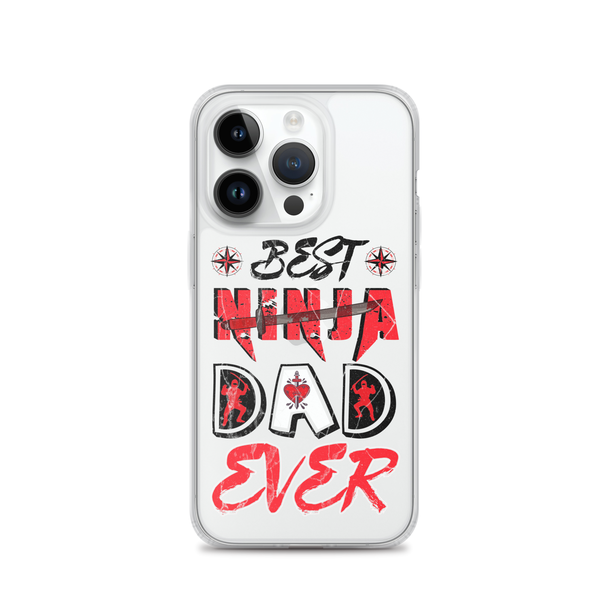 Best Ninja Dad Ever Clear Case for iPhone®