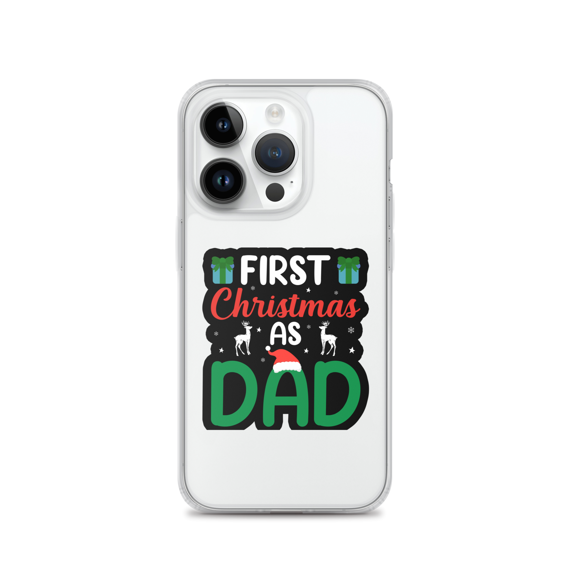 First Christmas As Dad Clear Case for iPhone®