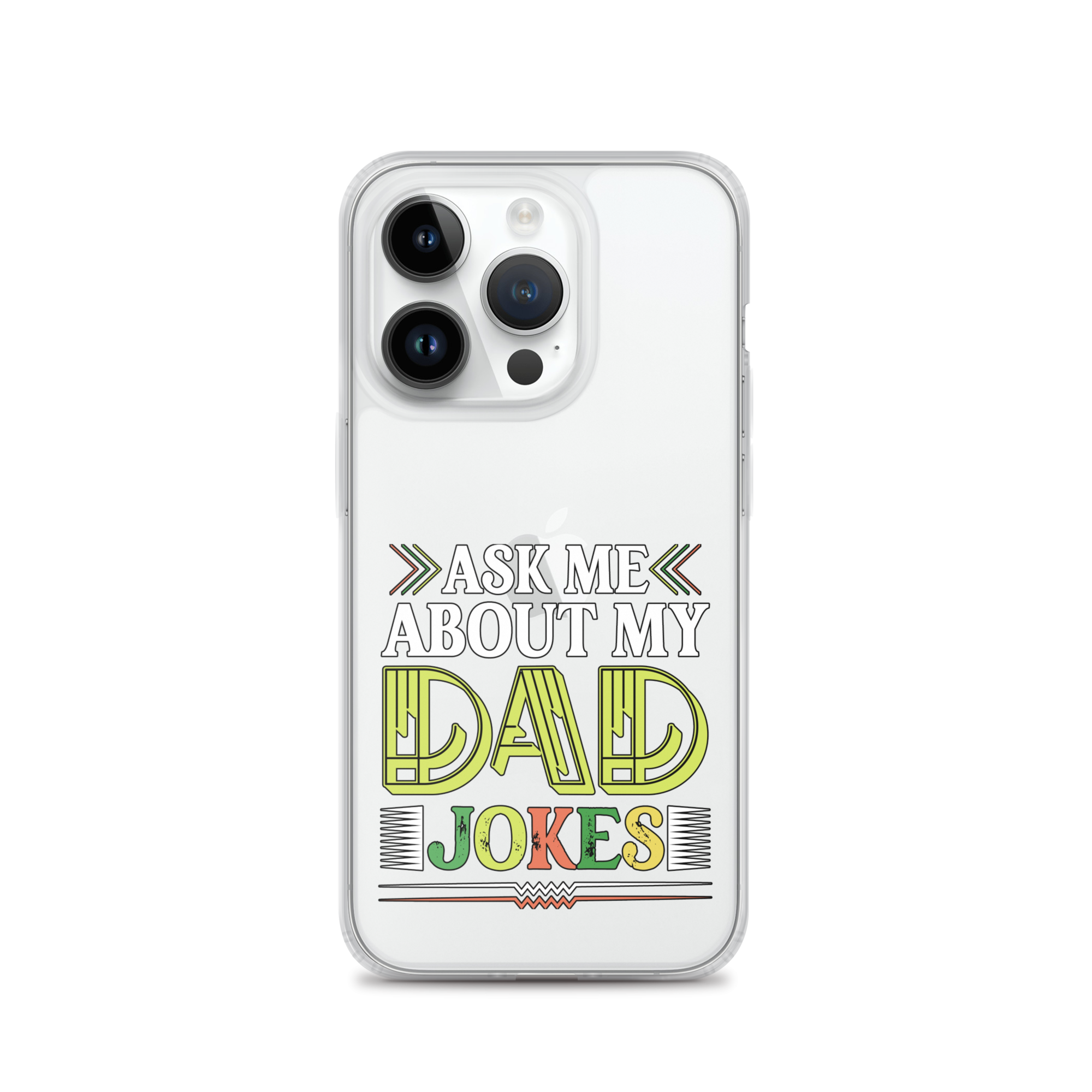 Ask Me About My Dad Jokes Clear Case for iPhone®