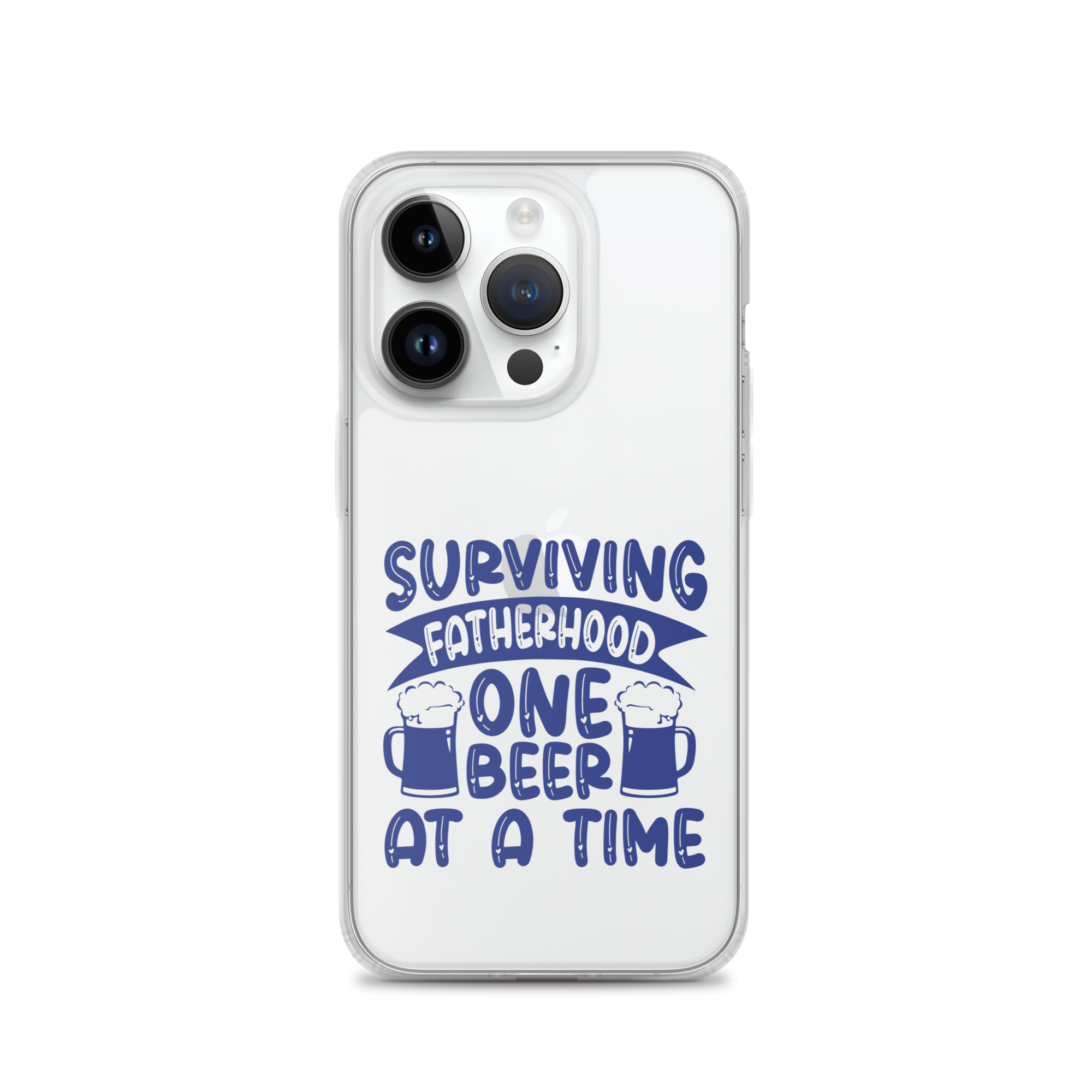 Surviving Fatherhood One Beer At A time Clear Case for iPhone®