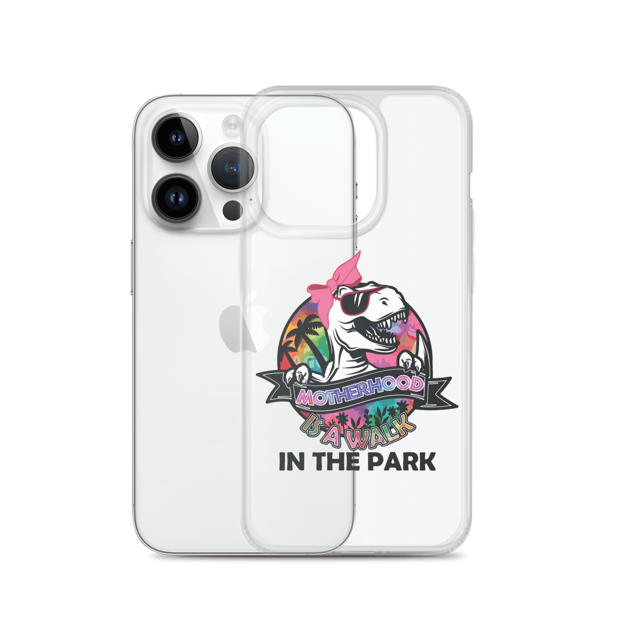 Motherhood Is A Walk In The Park Clear Case for iPhone®