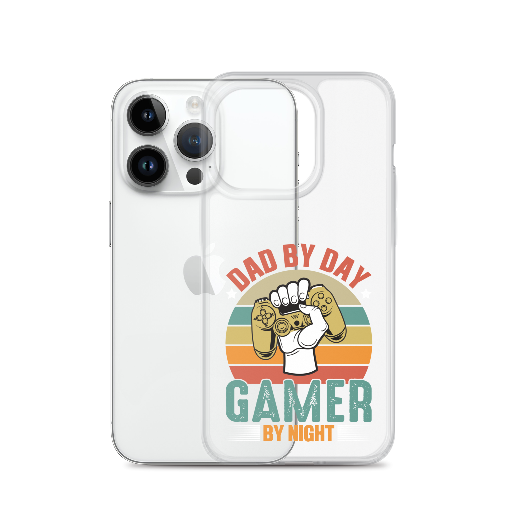 Dad By Day Gamer By Night Clear Case for iPhone®