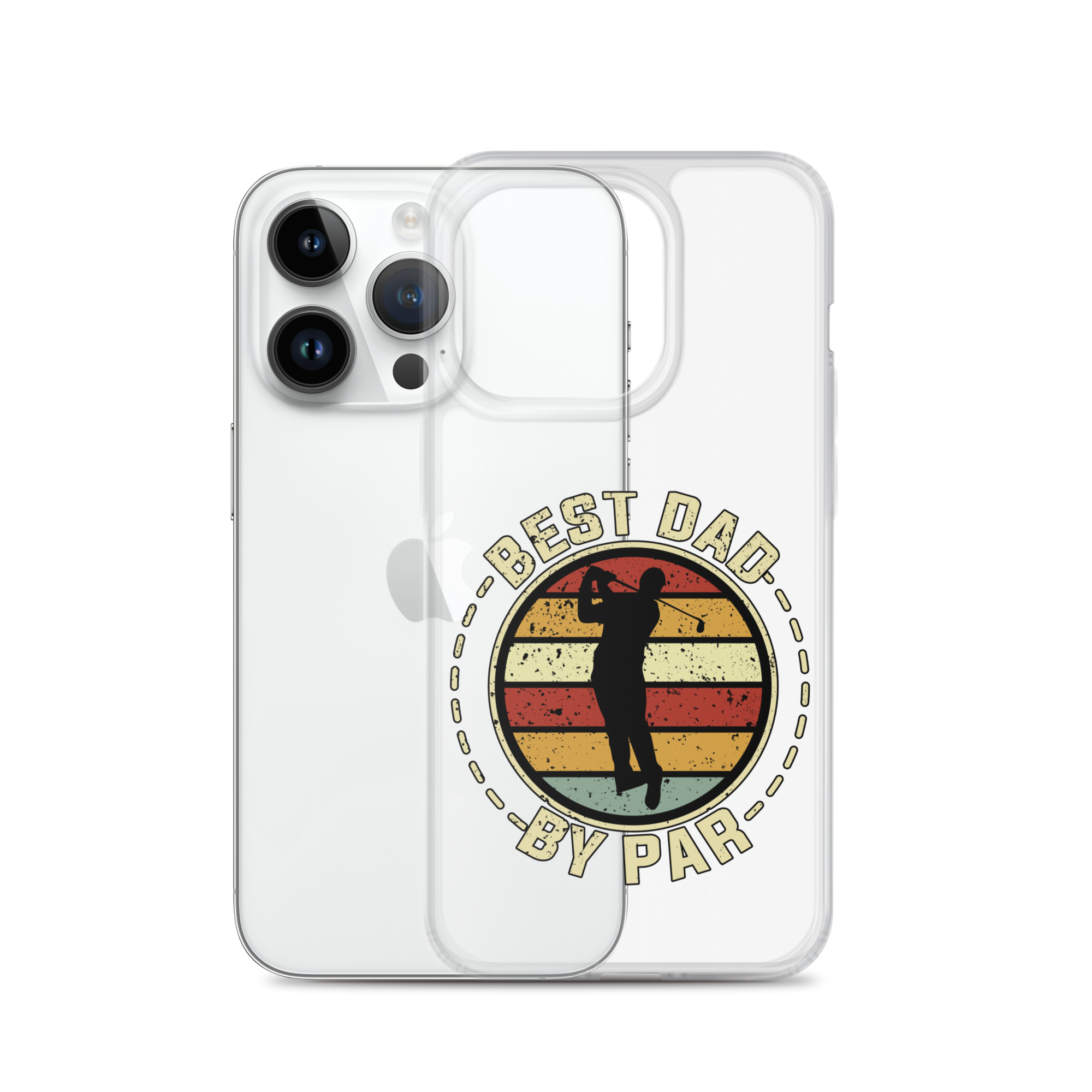 Best Dad By Par Clear Clear Case for iPhone®