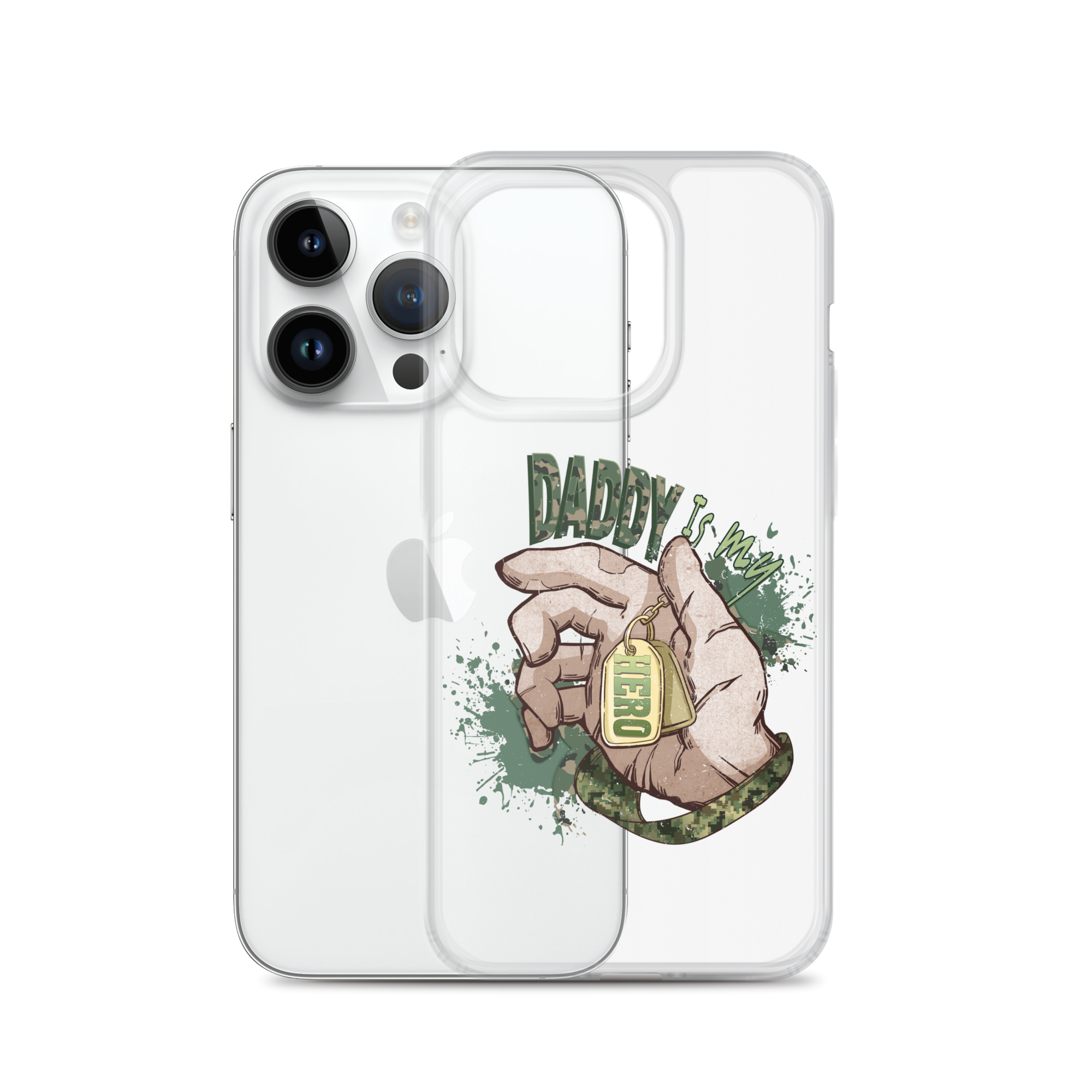 Daddy Is My Hero Clear Case for iPhone®