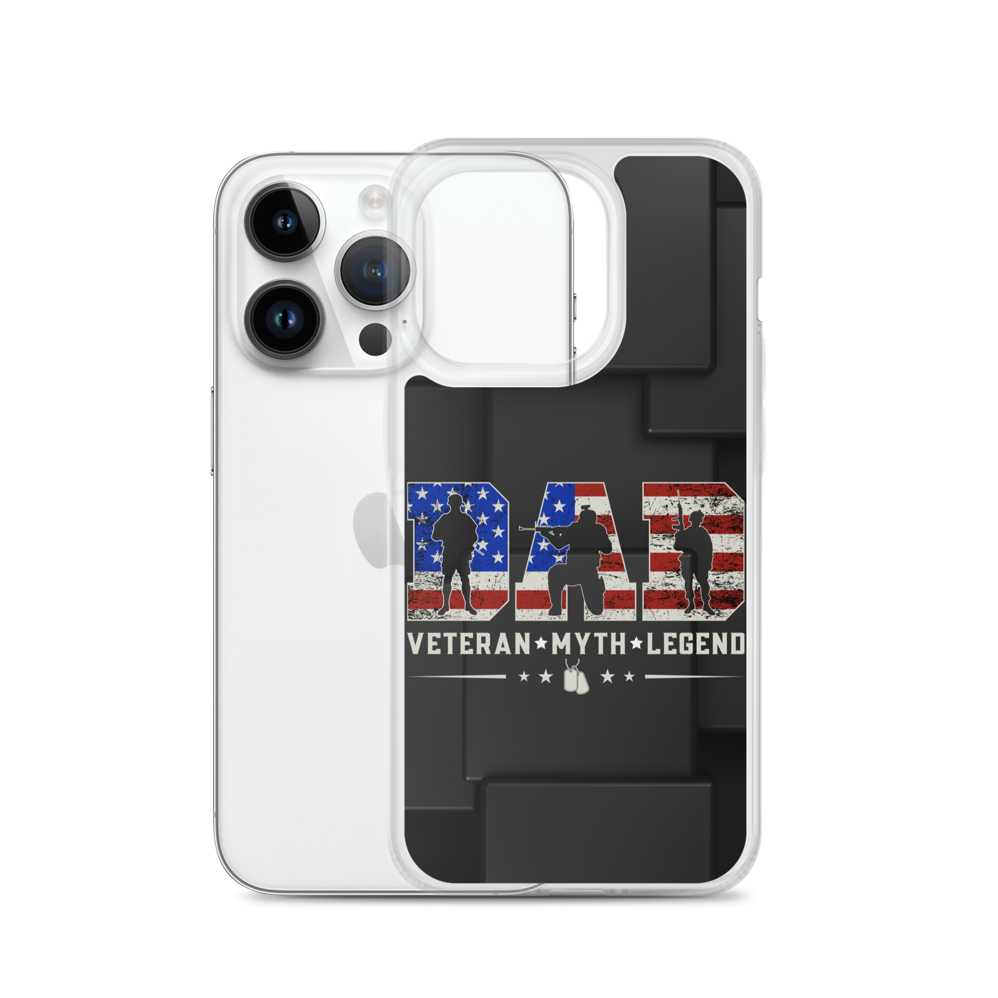 Dad Veteran Myth Legend Clear Case for iPhone®