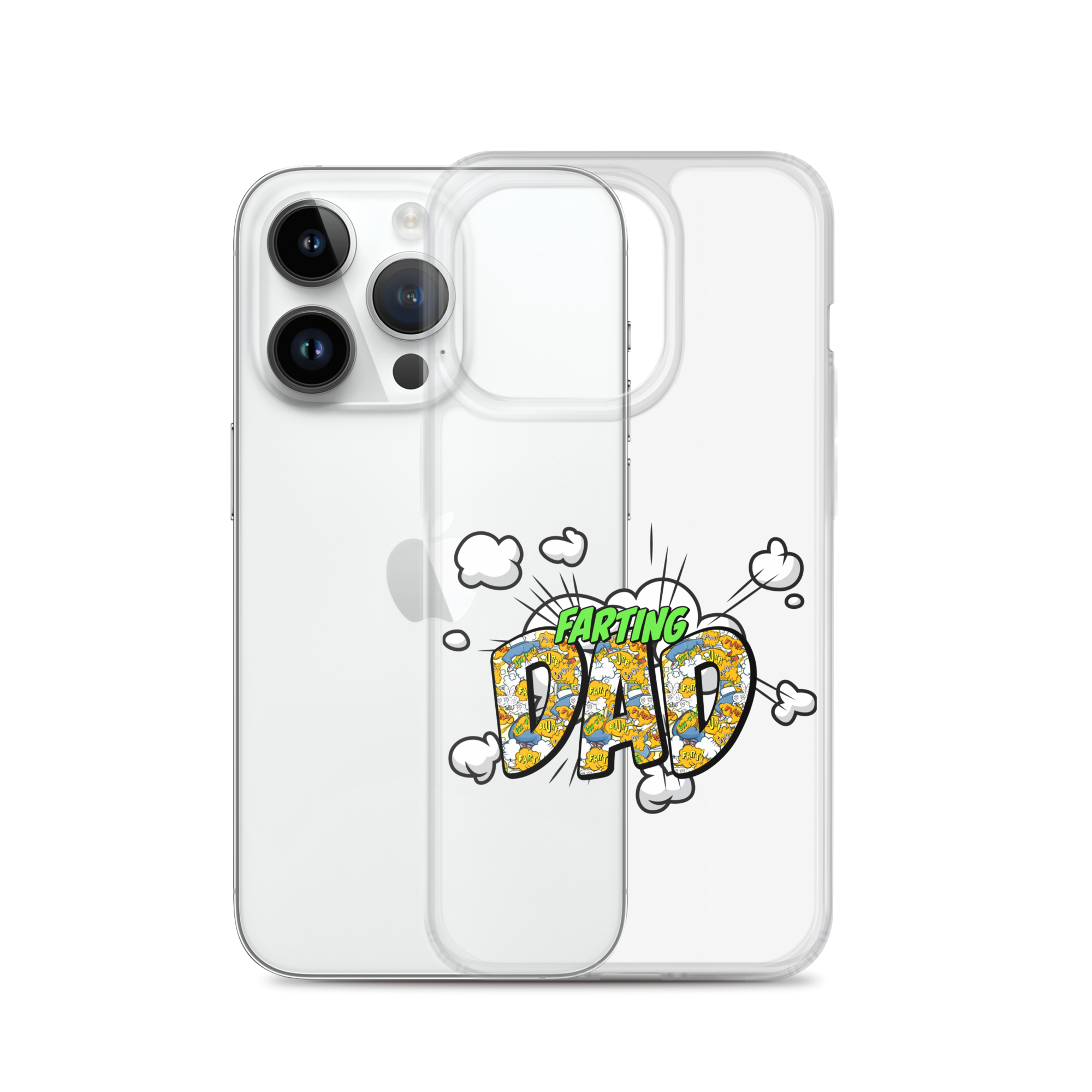 Farting Dad Clear Case for iPhone®