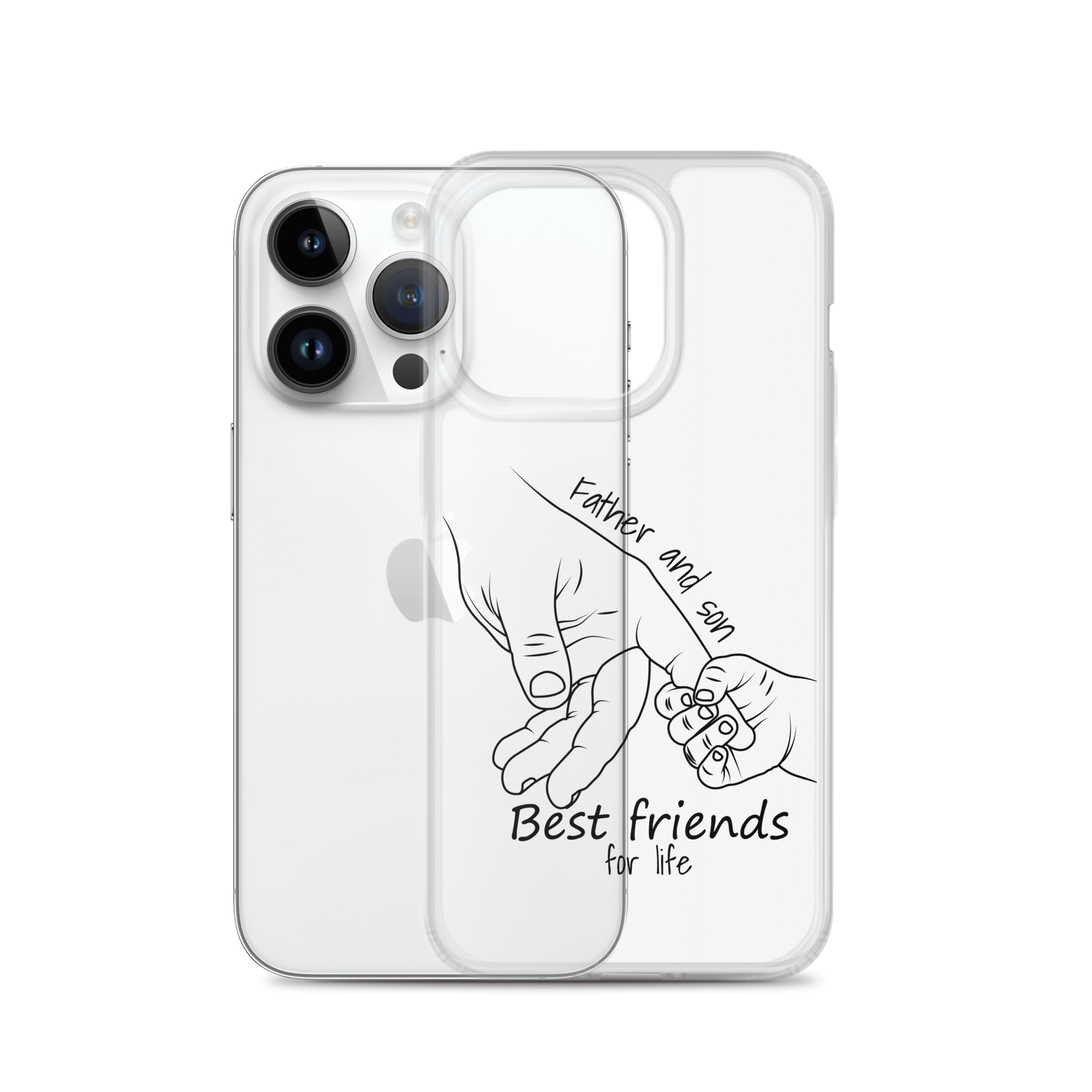 Father And Son Best Friends For Life Clear Case for iPhone®