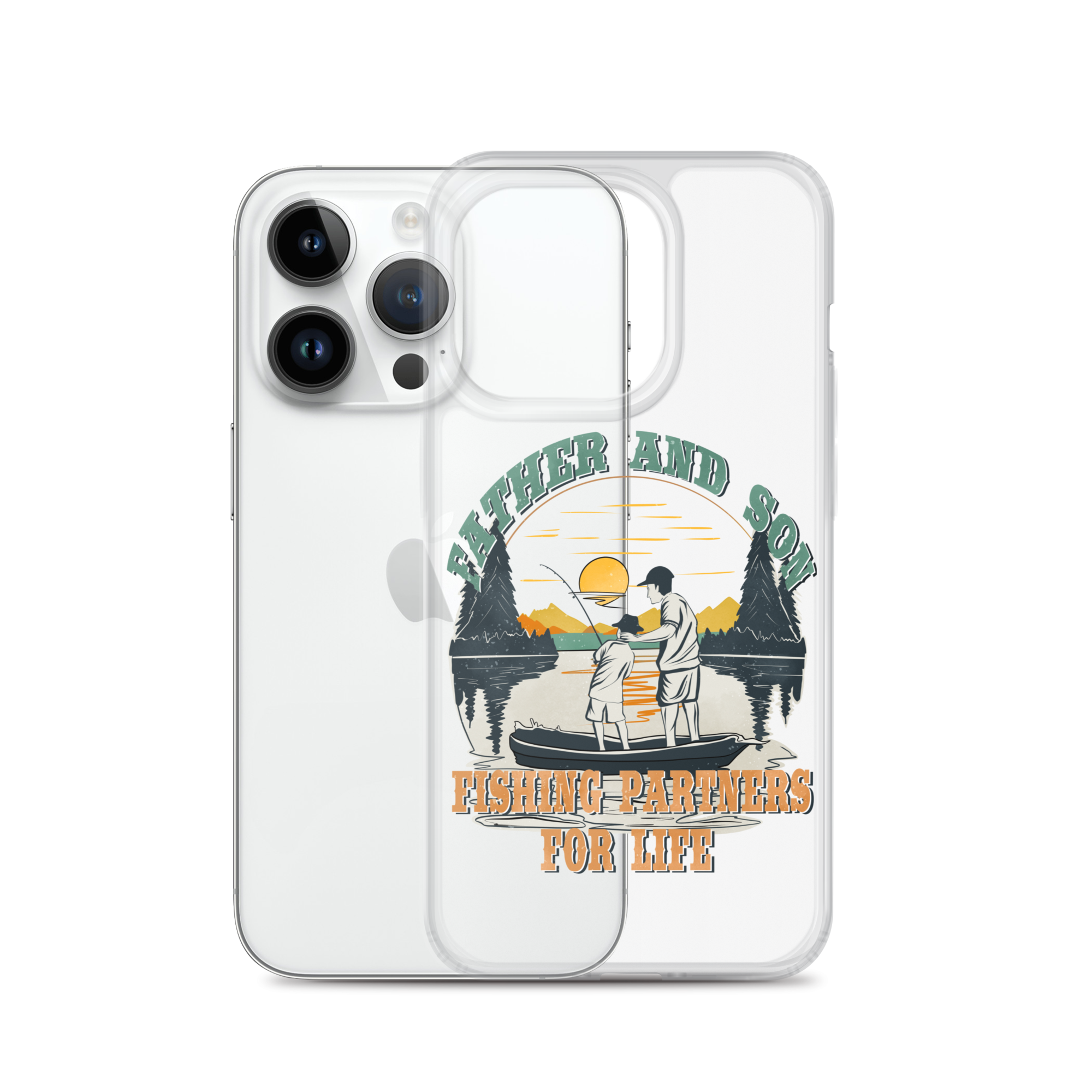 Father And Son Fishing Partners For Life Clear Case for iPhone®