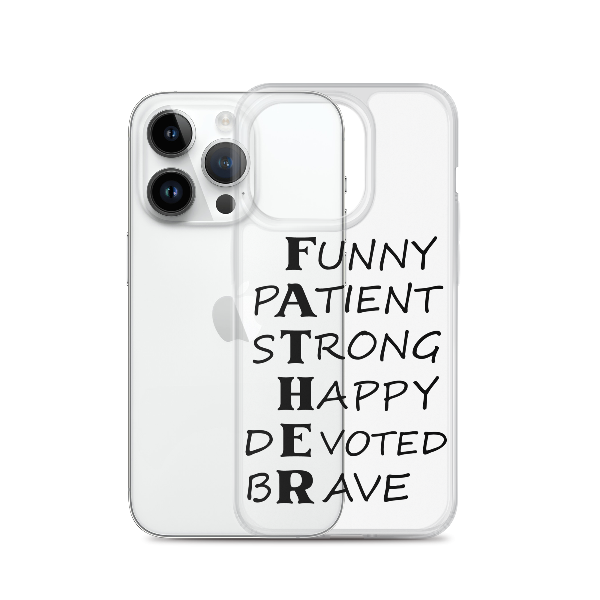 Funny Patient Strong Happy Devoted Brave Clear Case for iPhone®