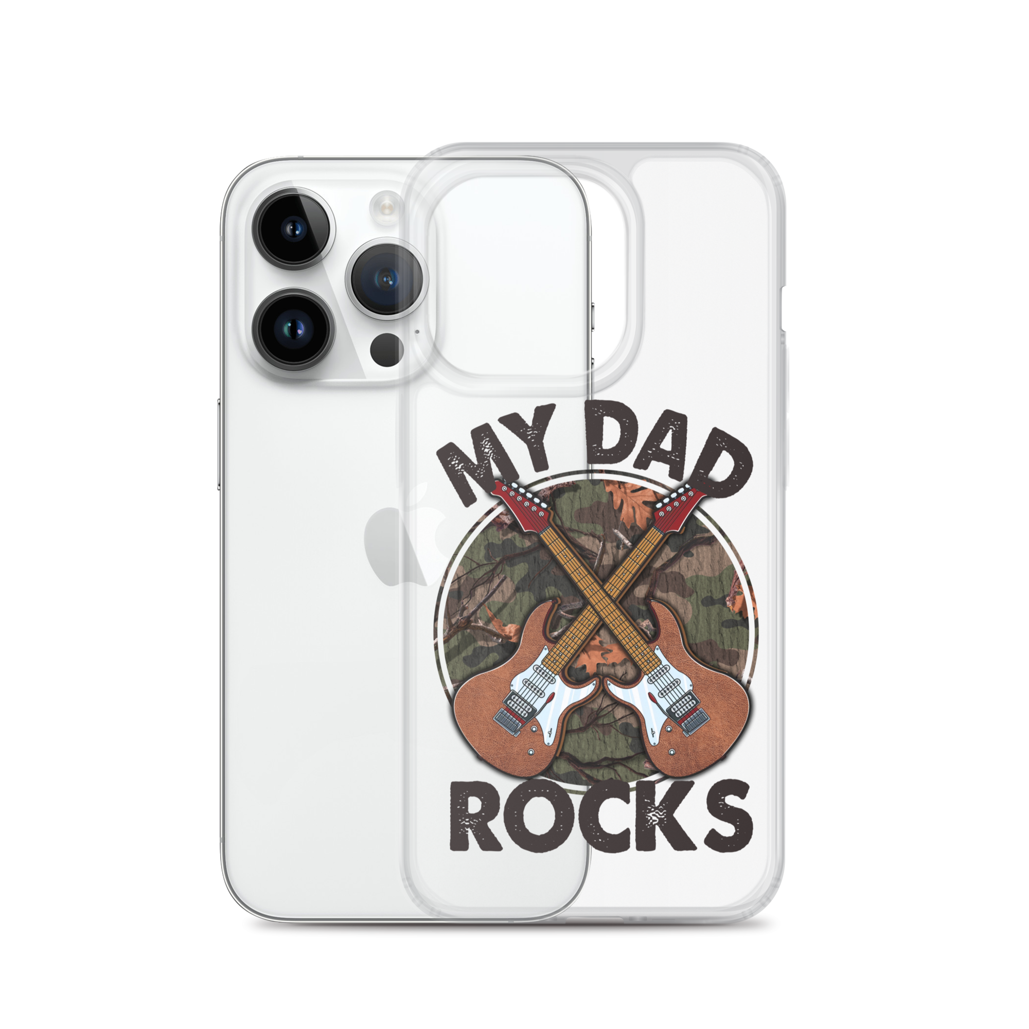 My Dad Rocks Clear Case for iPhone®