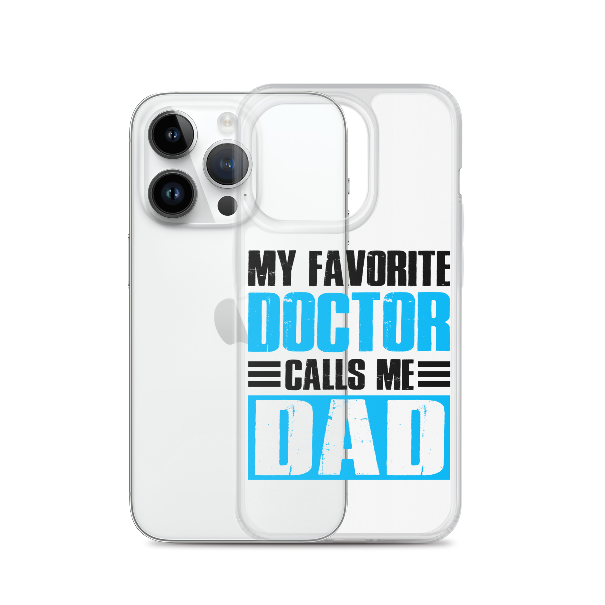 Mer Dad Don't Mess With My Mermaid Clear Case for iPhone®