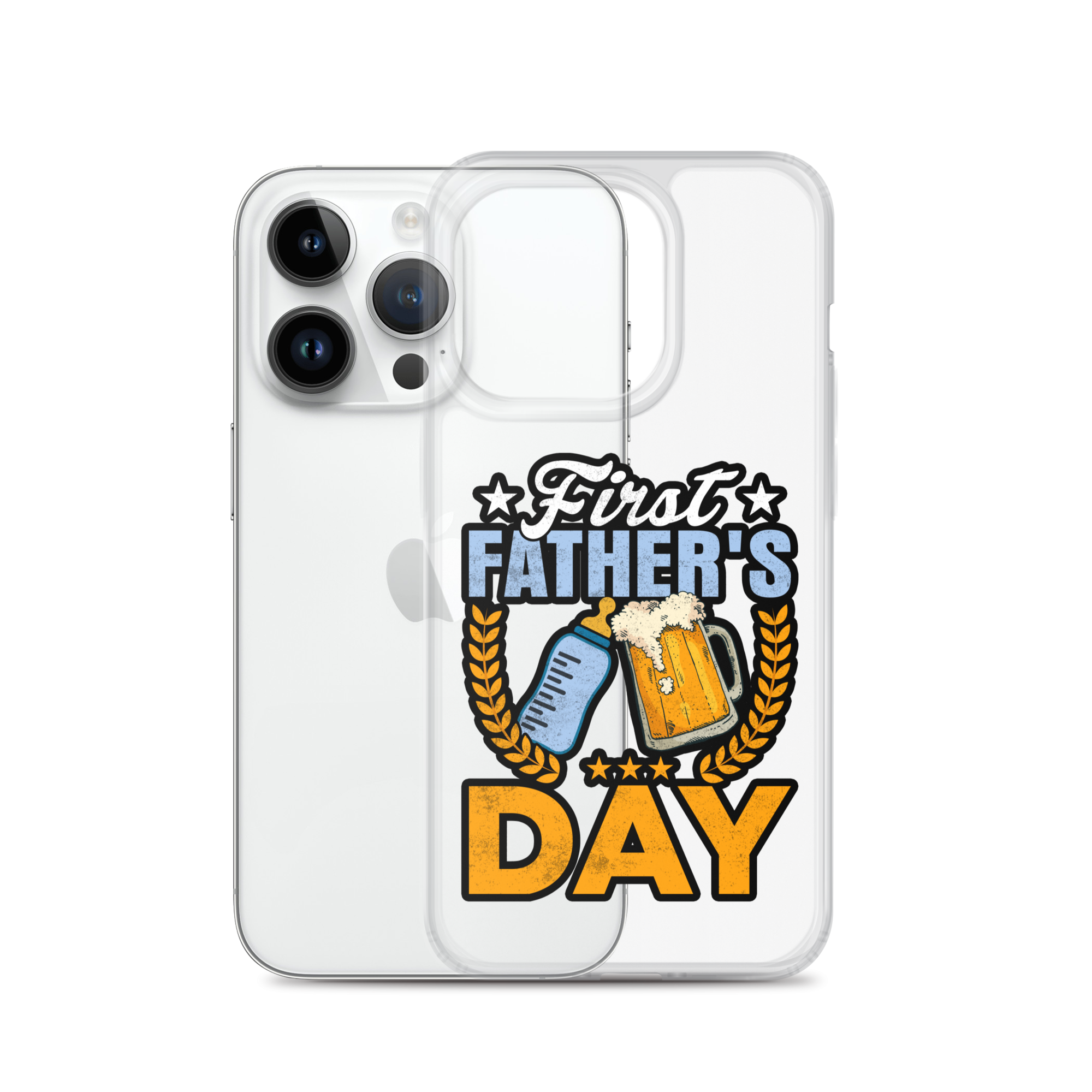 Father's First Day Clear Case for iPhone®