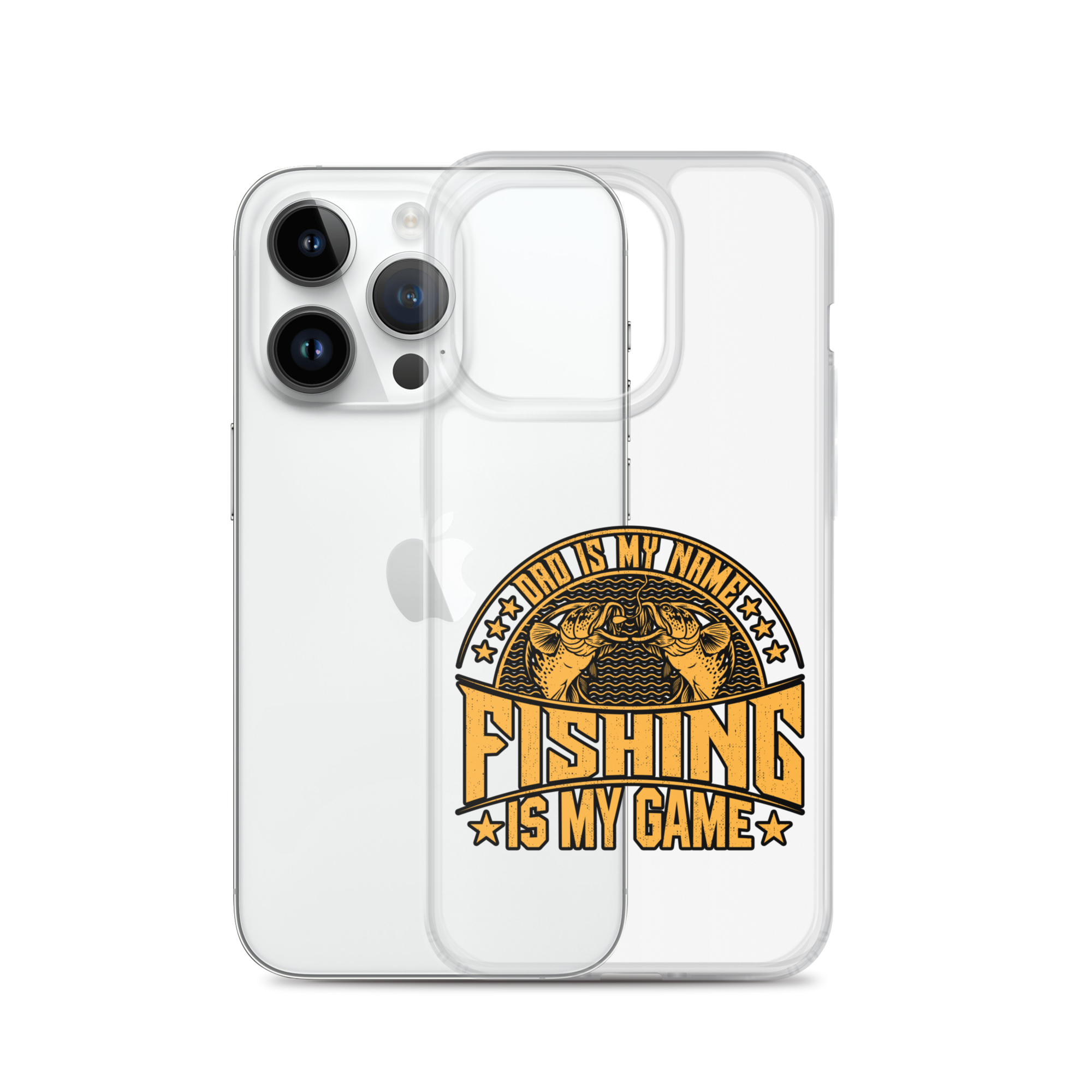 Dad Is My Name Fishing Is My Game Clear Case for iPhone®