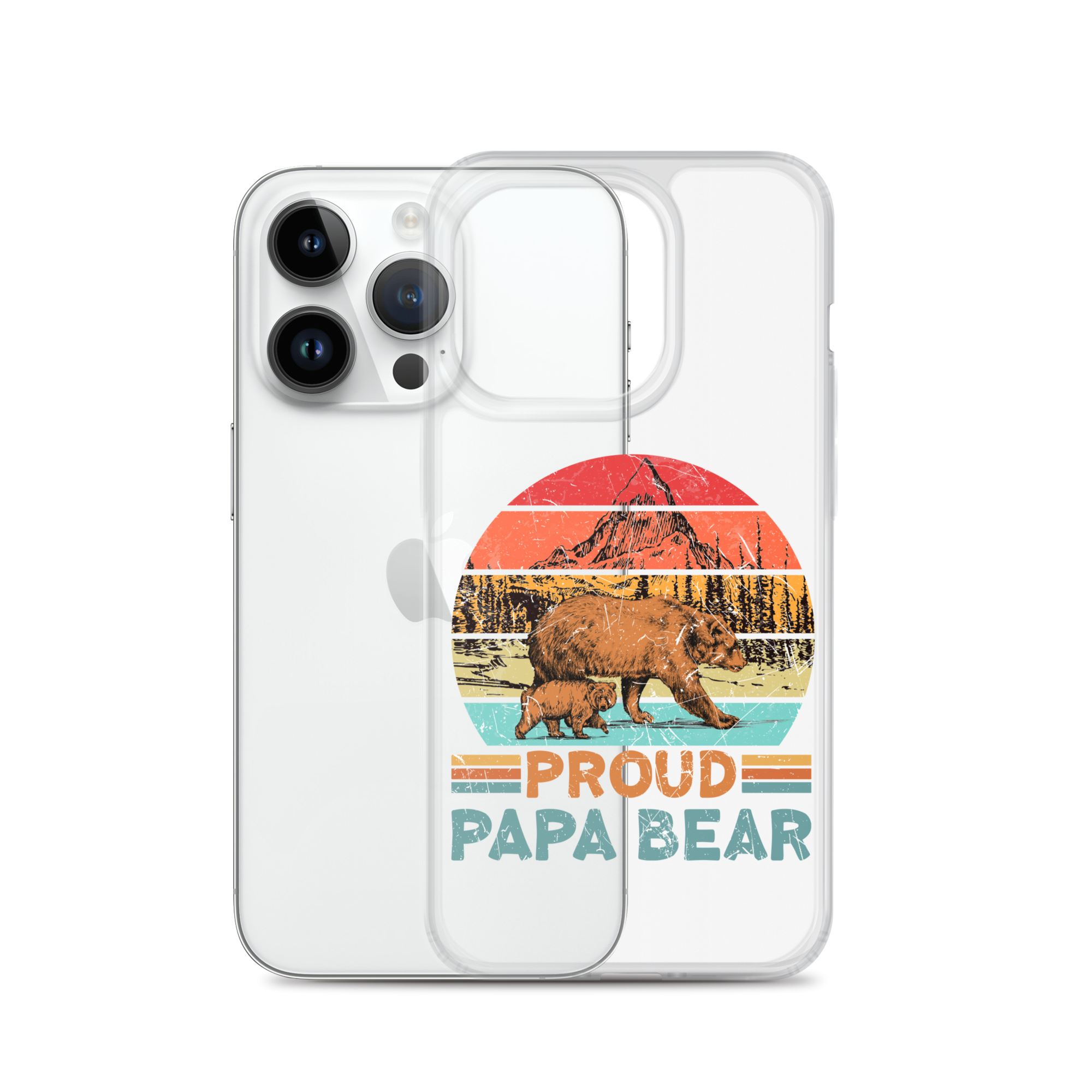 Proud Papa Bear Clear Case for iPhone®