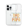 I Have Two Titles Dad And Papa And I Rock Them Both Clear Case for iPhone®