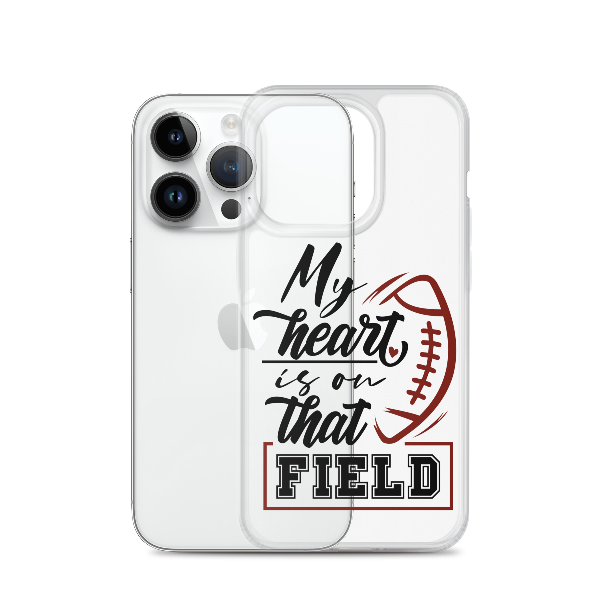 My Heart Is On That Field Clear Case for iPhone®