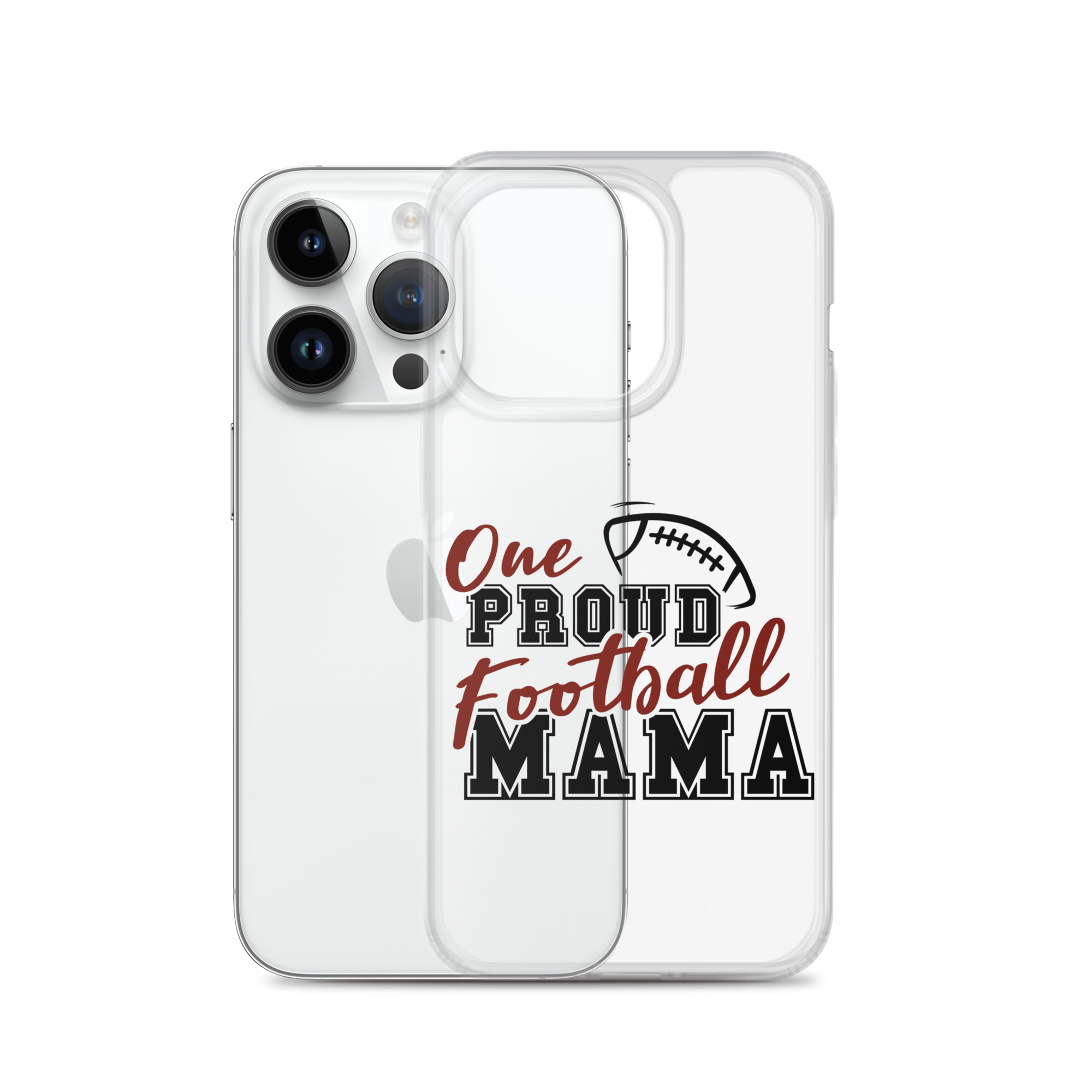 One Proud Football Mom Clear Case for iPhone®