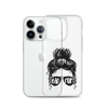 Bad Mom Messy Bun Clear Case for iPhone®