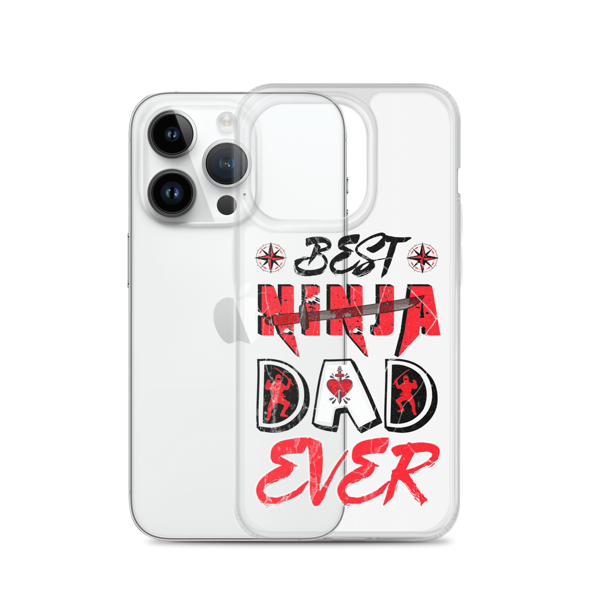 Best Ninja Dad Ever Clear Case for iPhone®