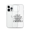 Come On Christmas Daddy Needs New Socks Clear Case for iPhone®