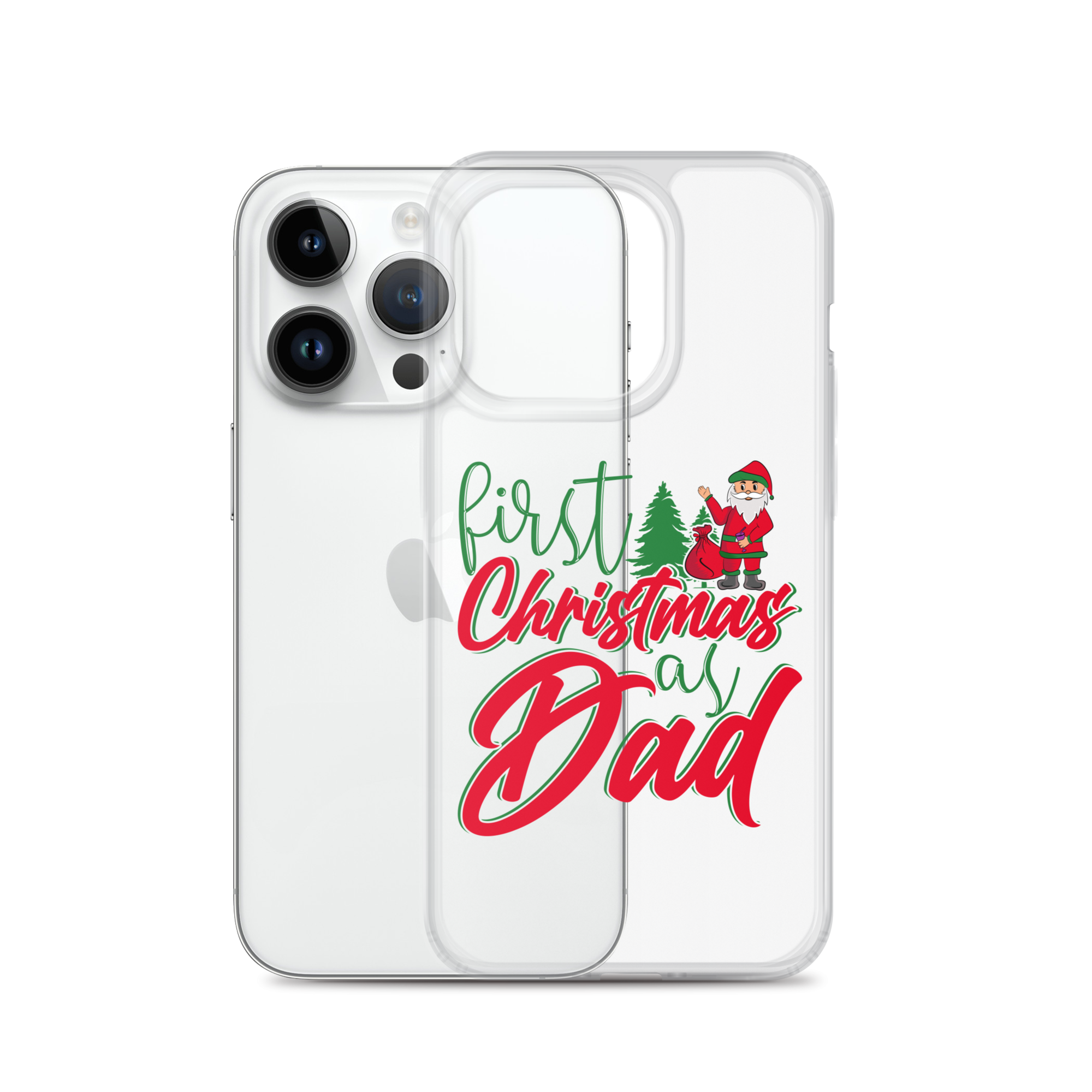 First Christmas As Dad Clear Case for iPhone®